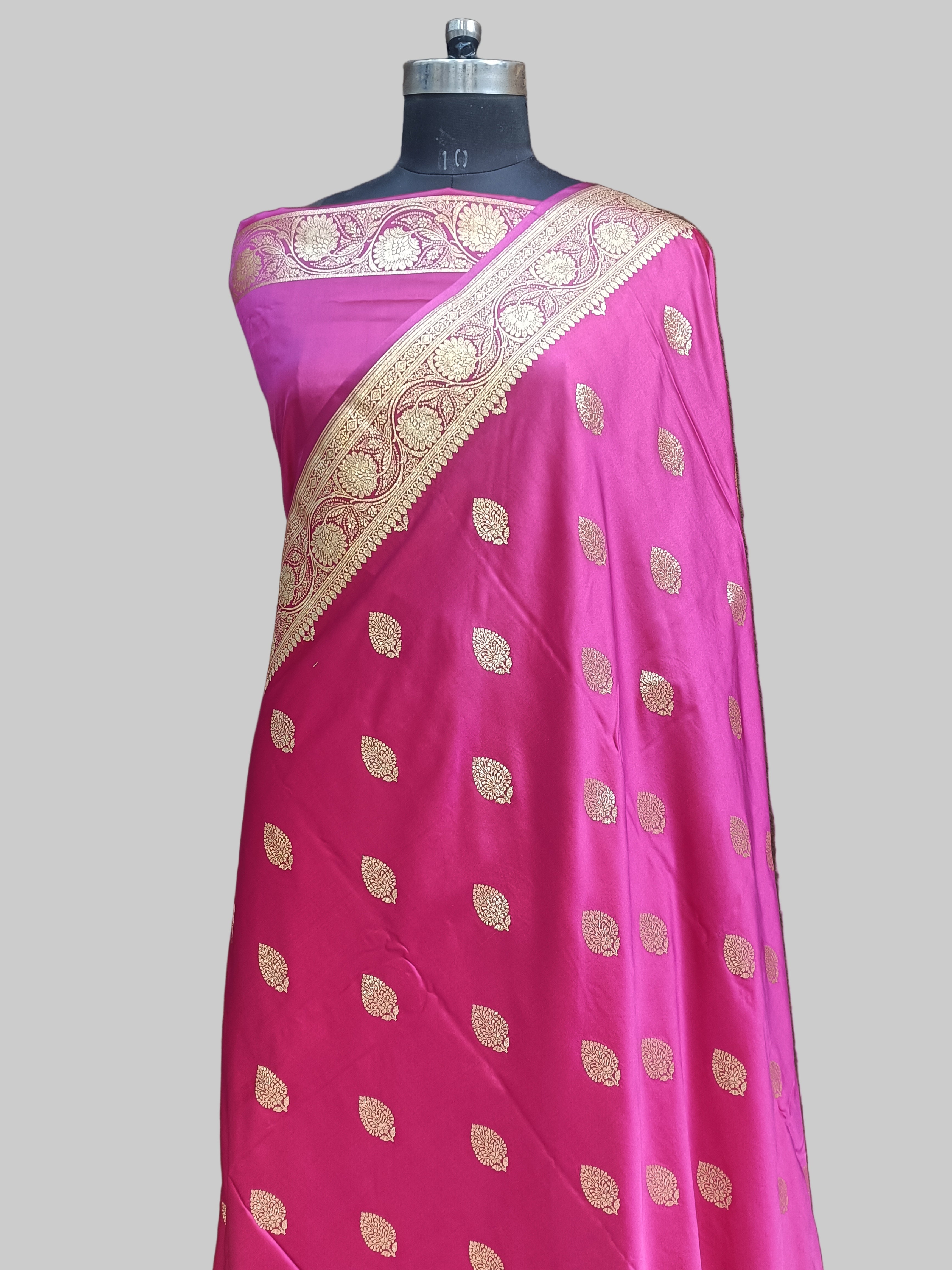 Rani Banarasi Satan Silk Saree