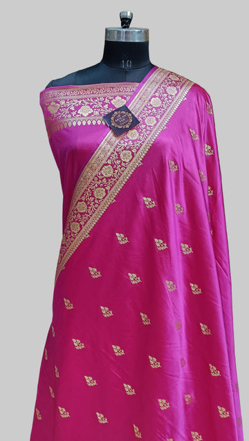 Rani Banarasi Satan Silk Saree