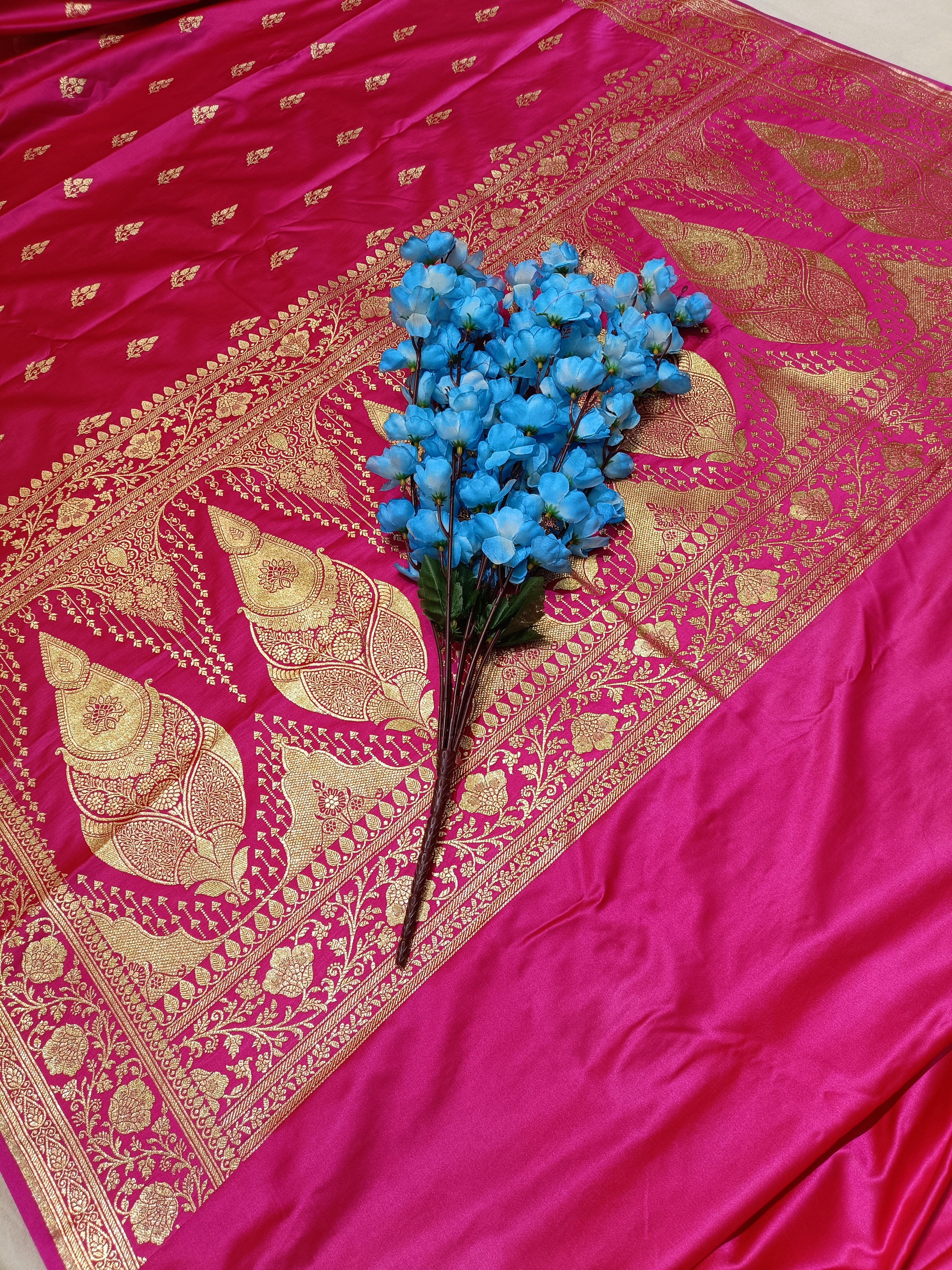 Rani Banarasi Satan Silk Saree