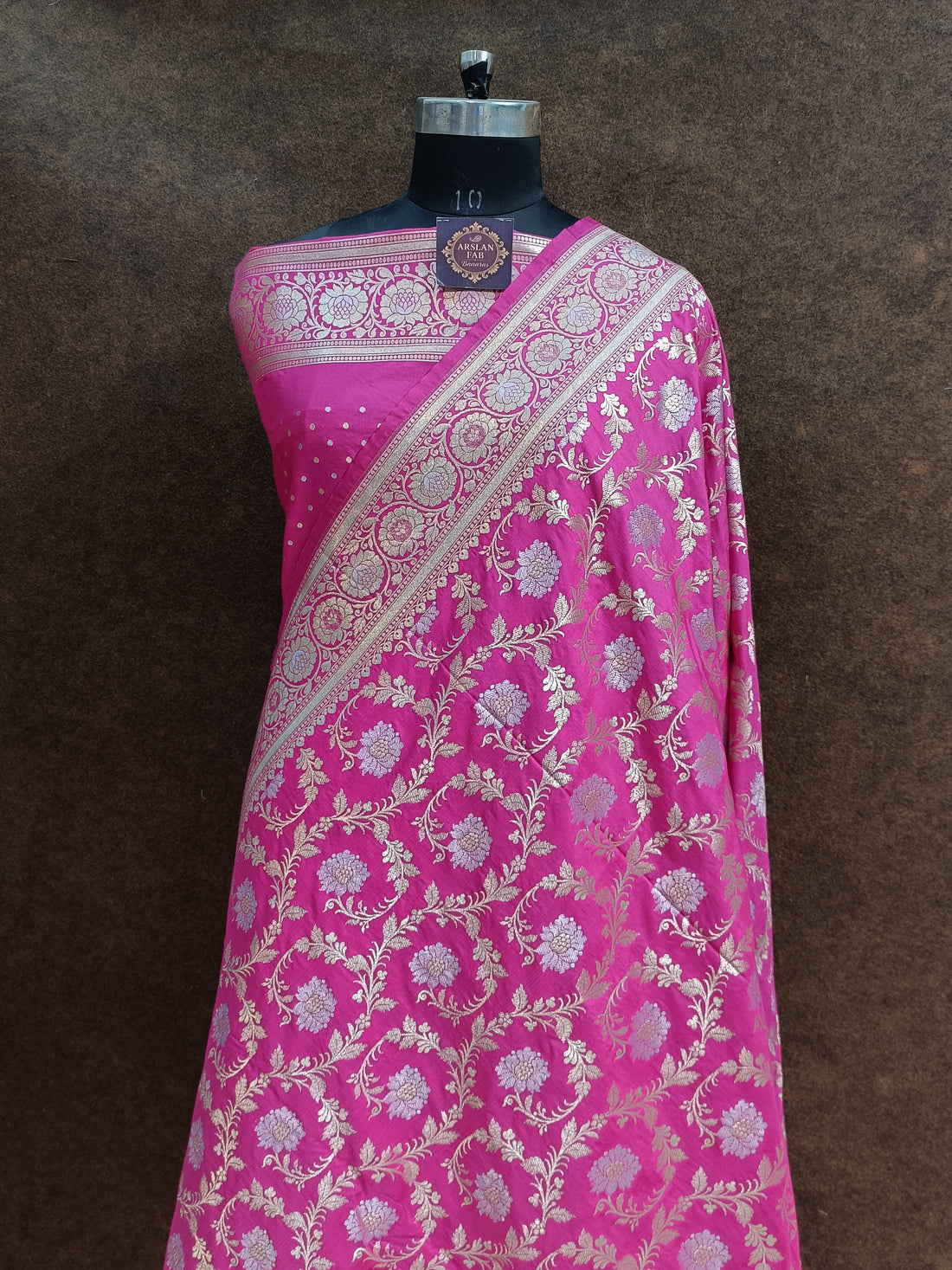 Banarasi Pawri Silk Rani Saree
