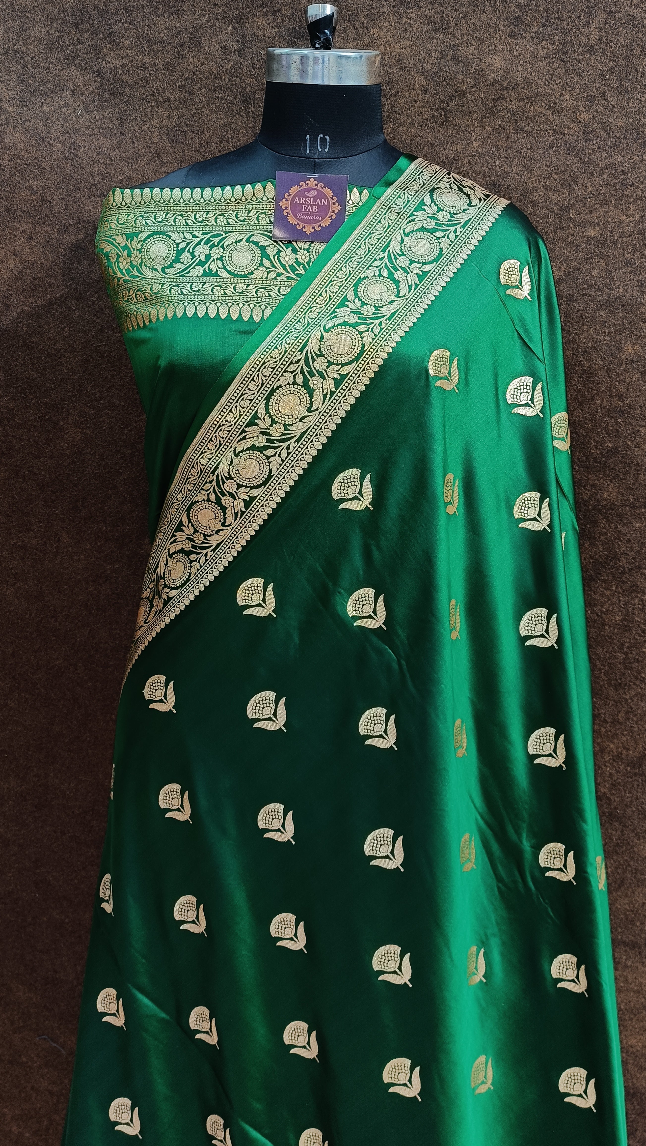 Royal Green Satin Silk