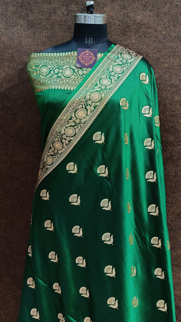 Royal Green Satin Silk