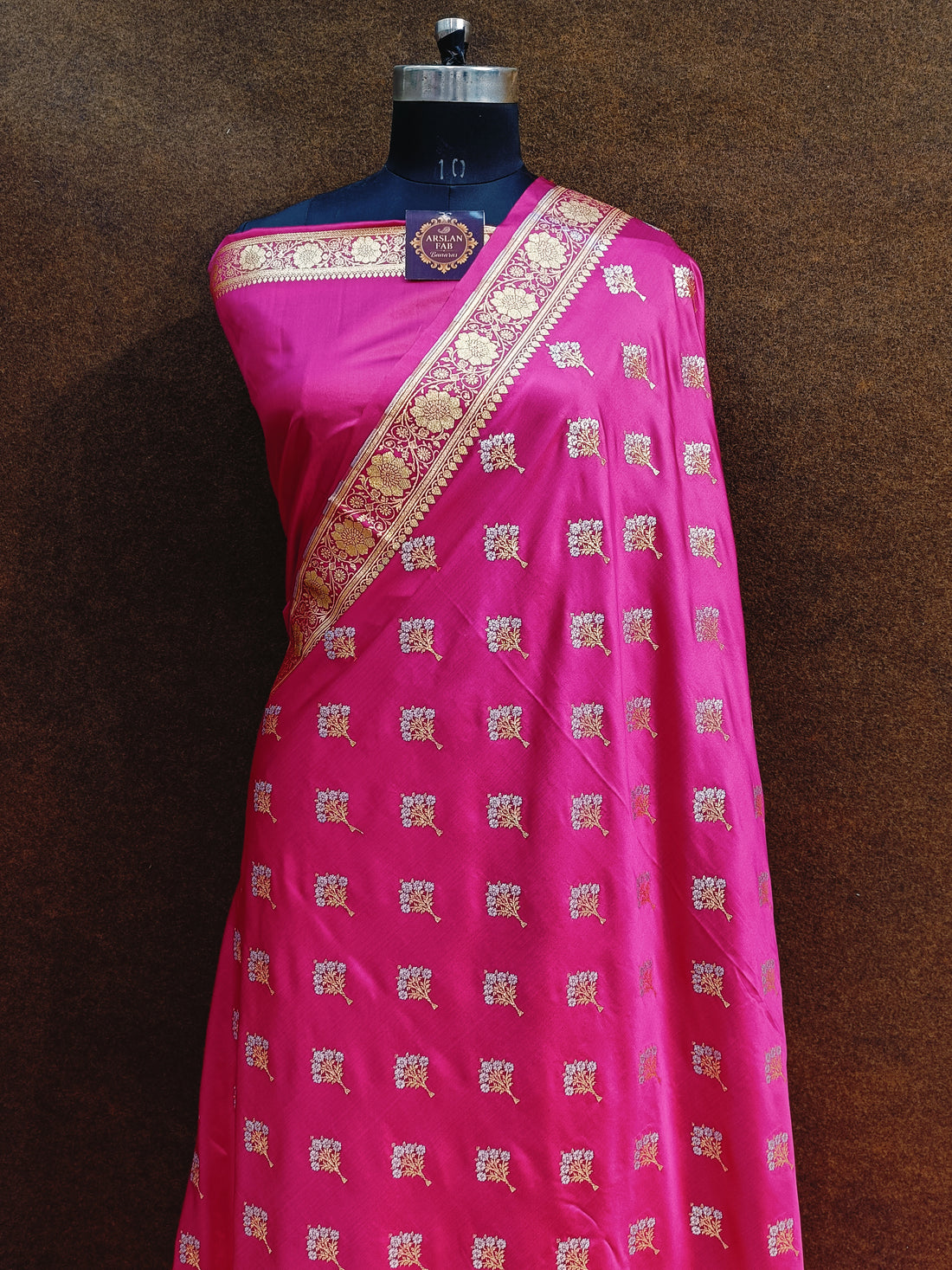 Banarasi Rani Colur Silver Zari Meena Saree