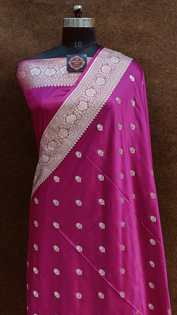 Banarasi Mashru Silk Rani Saree