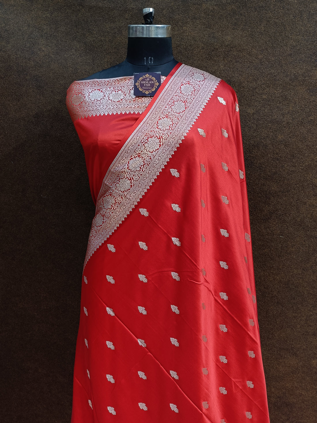 Banarasi Mashru Silk Red Saree