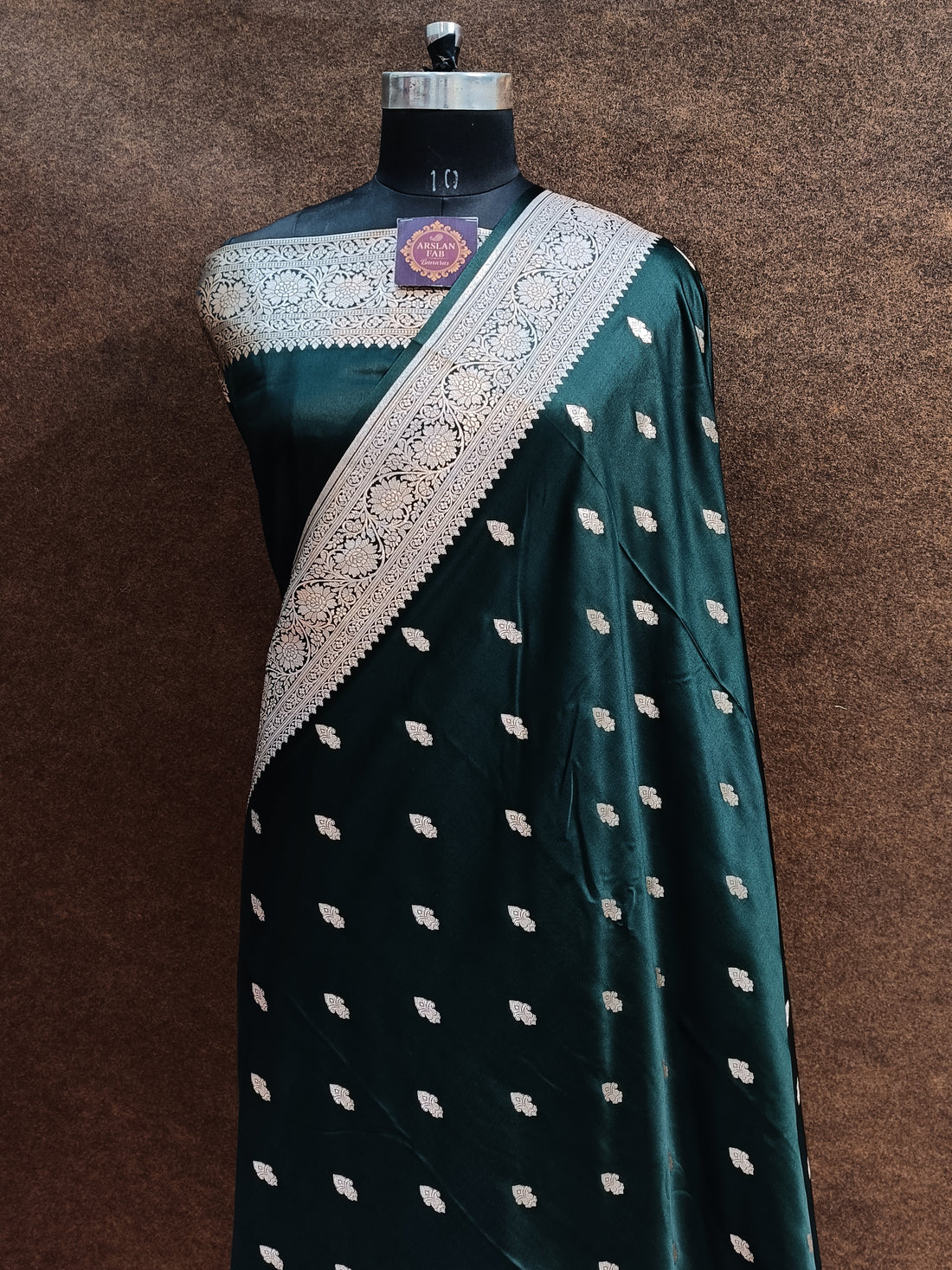Banarasi Mashru Silk B Green Saree