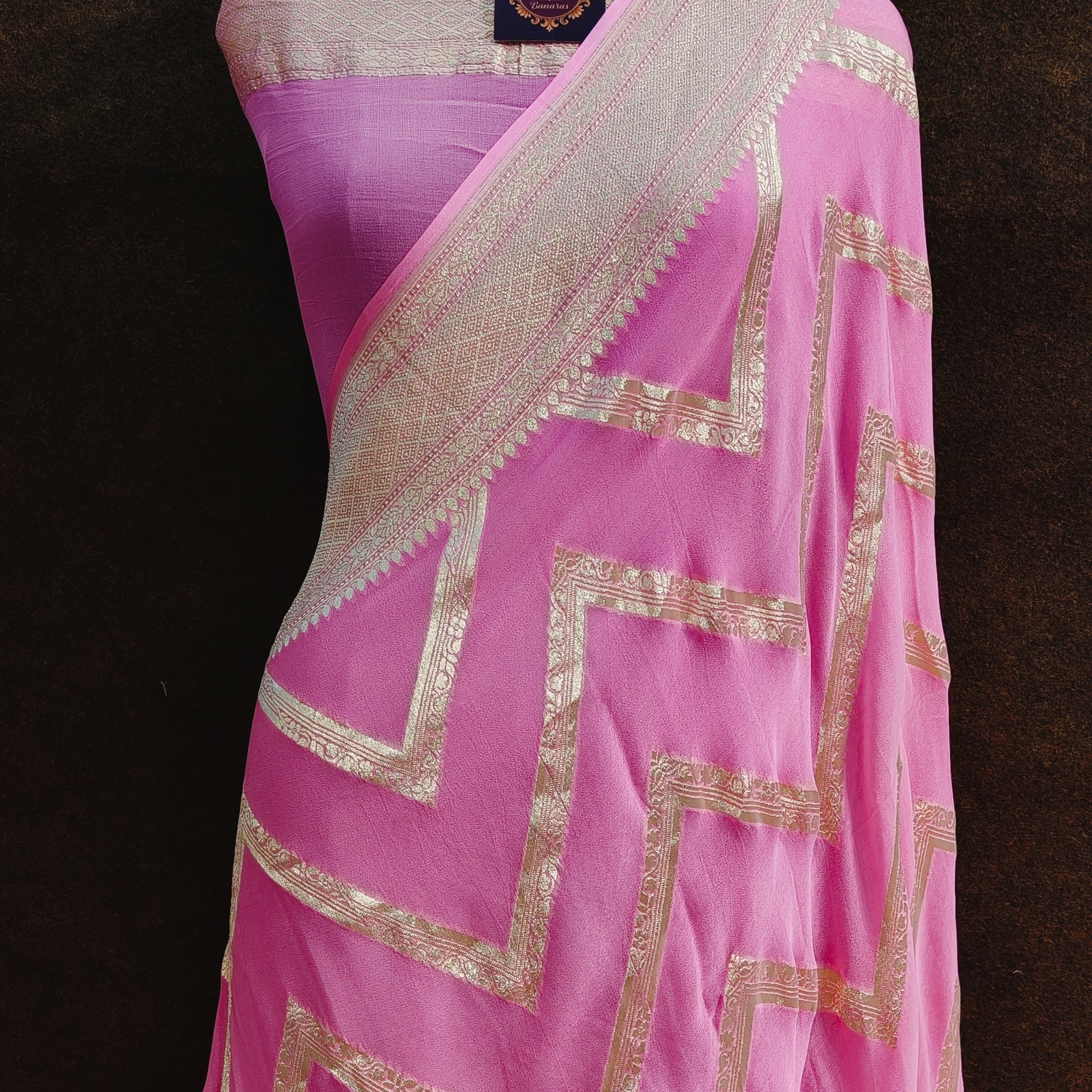 Banarasi Pure Khddi Georjette  Saree