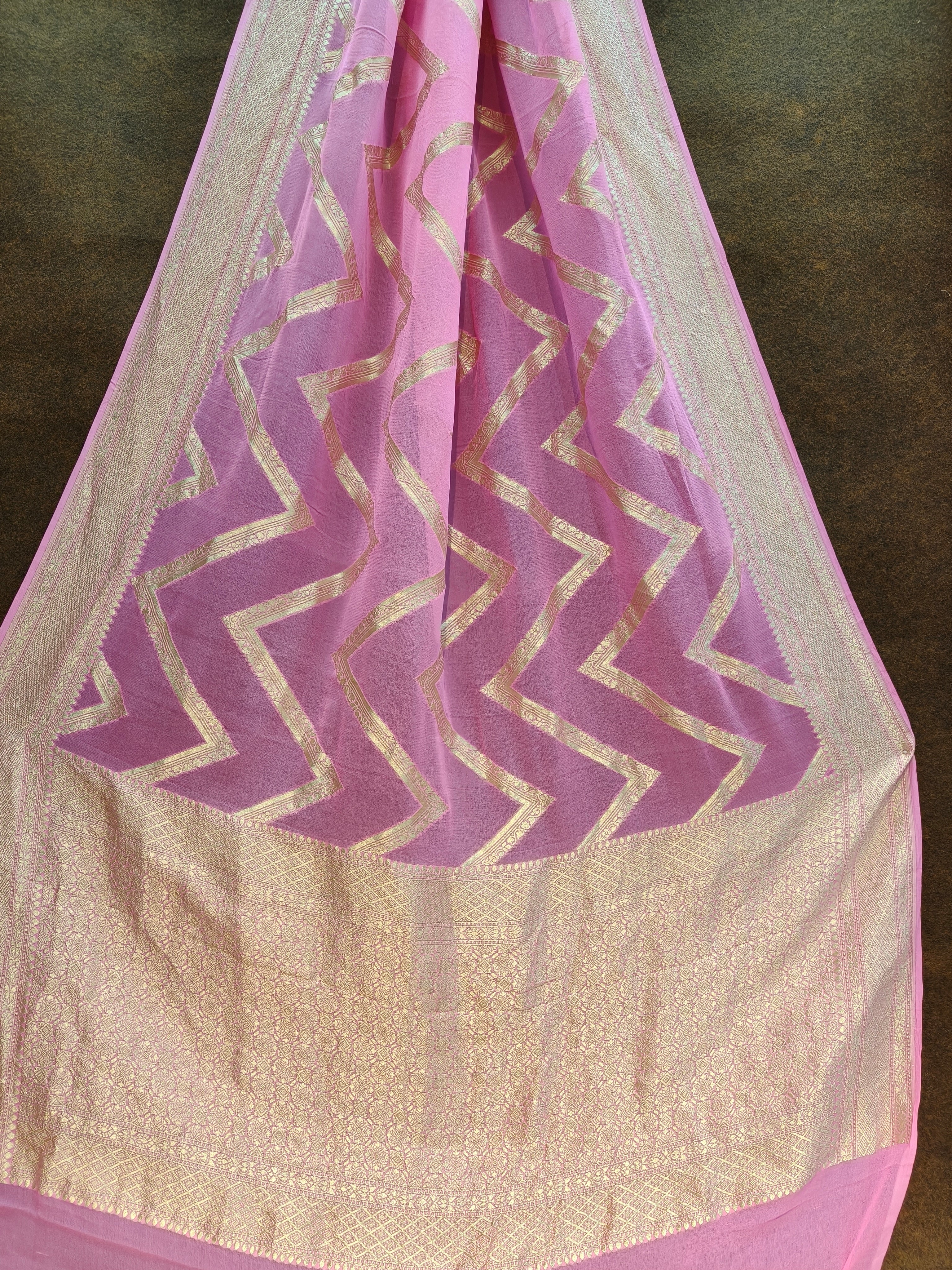 Banarasi Pure Khddi Georjette  Saree