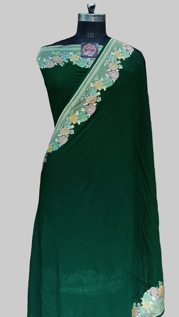 Pure  Khaddi Georjette Banarasi Saree Water Zari