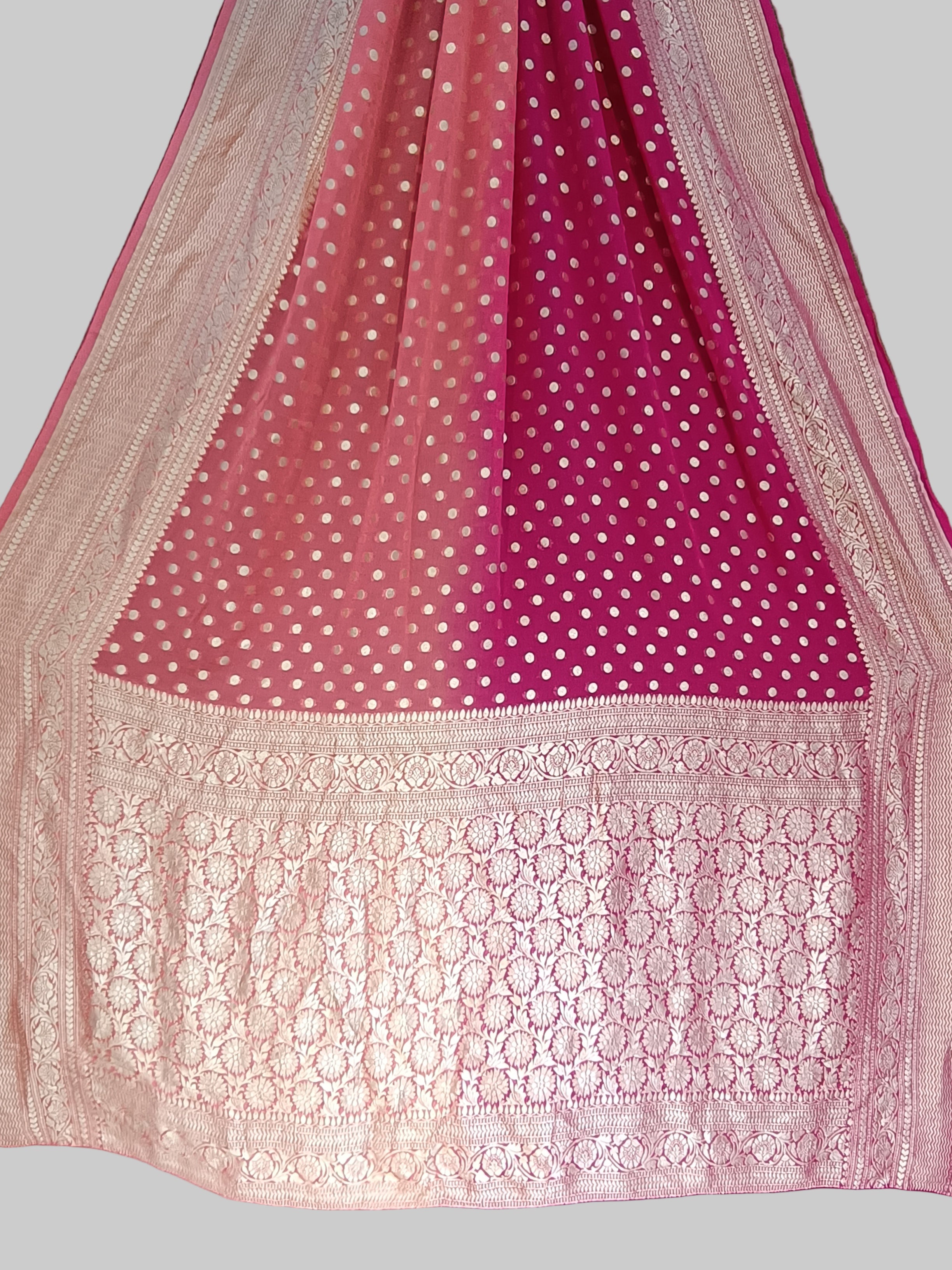 Pure Khddi Georgette Banarasi Saree