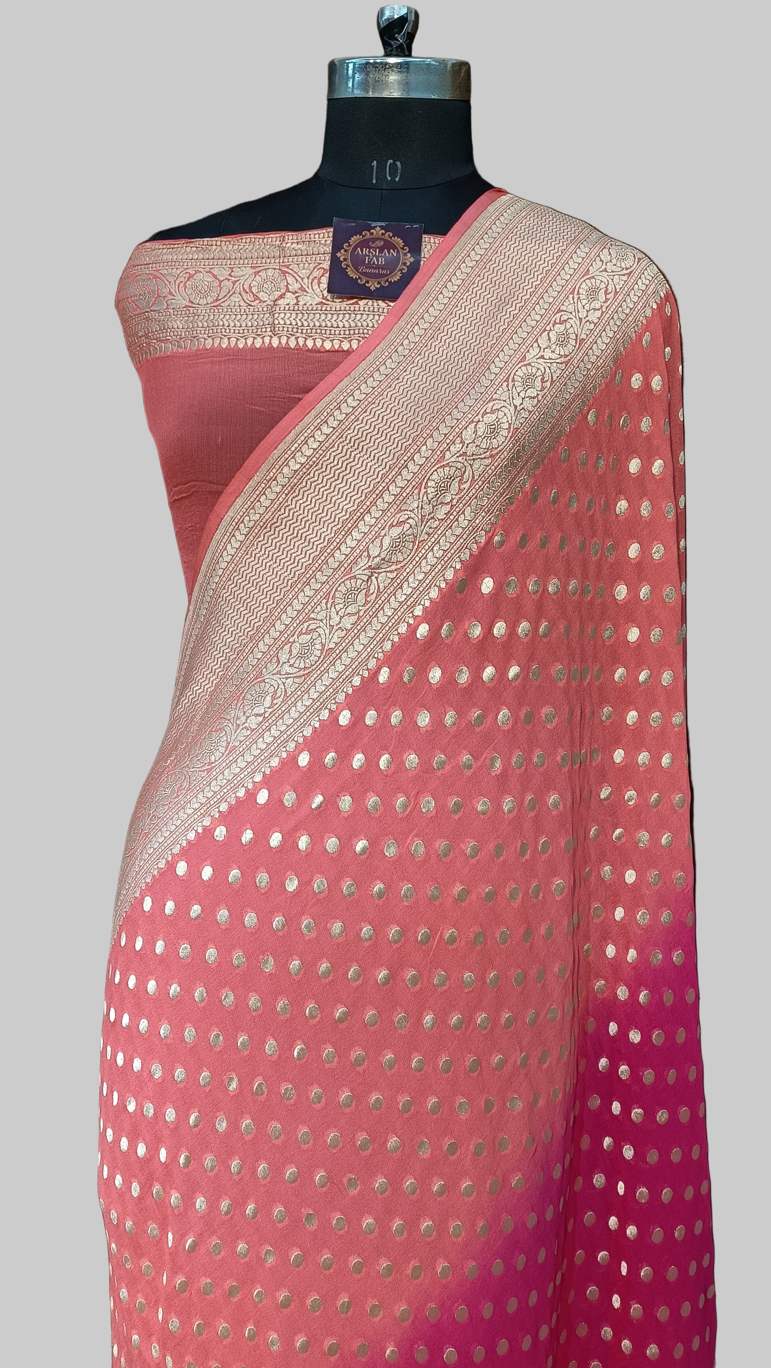 Pure Khddi Georgette Banarasi Saree