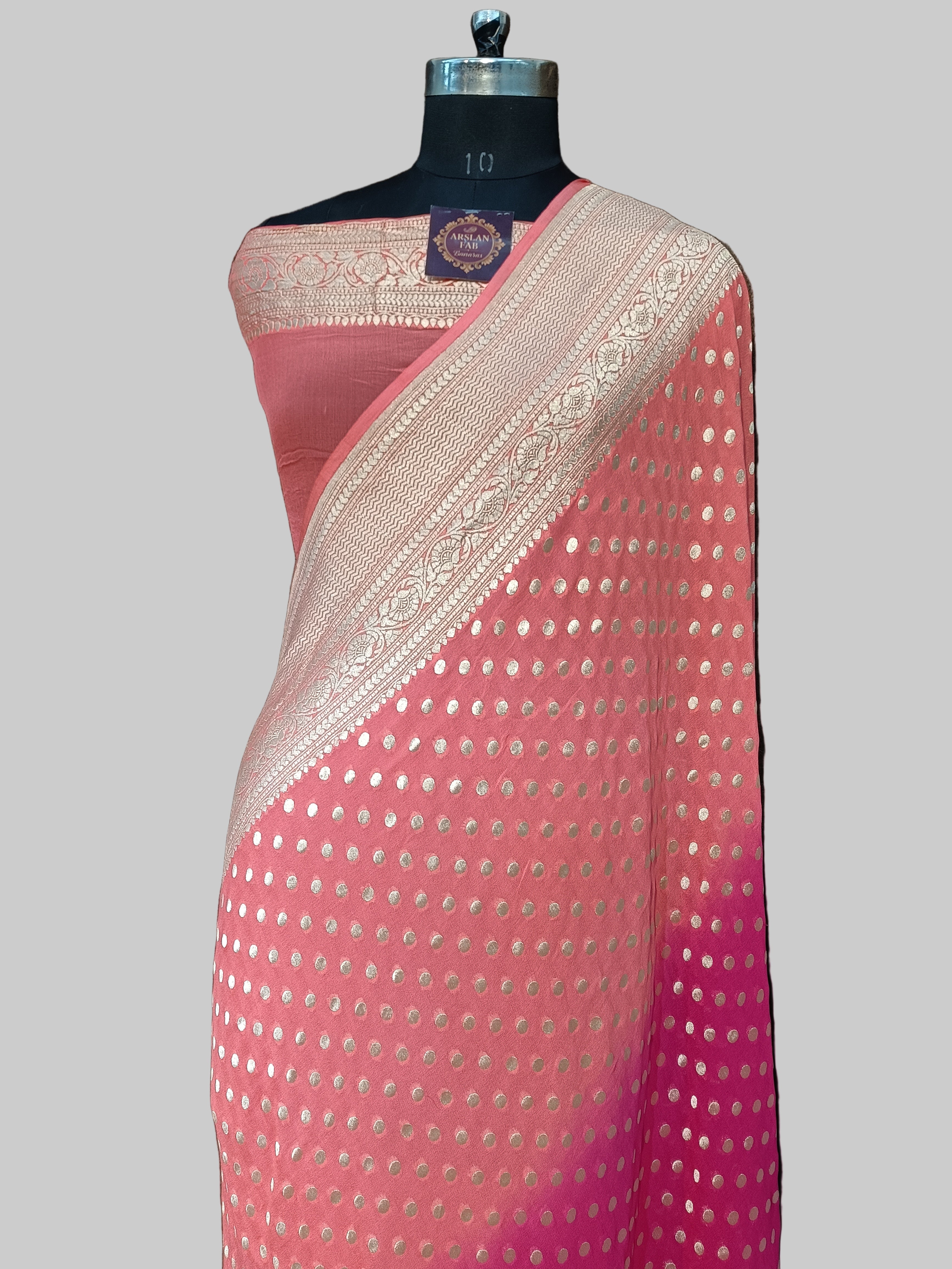 Pure Khddi Georgette Banarasi Saree