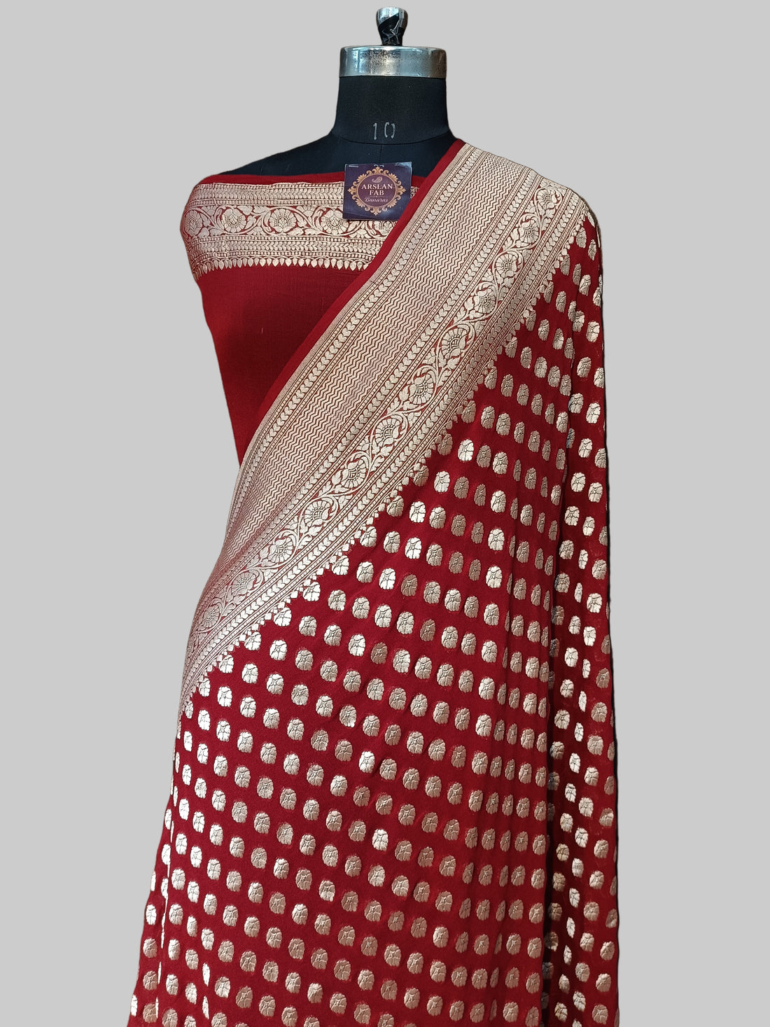 Pure Khddi Georgette Banarasi Saree