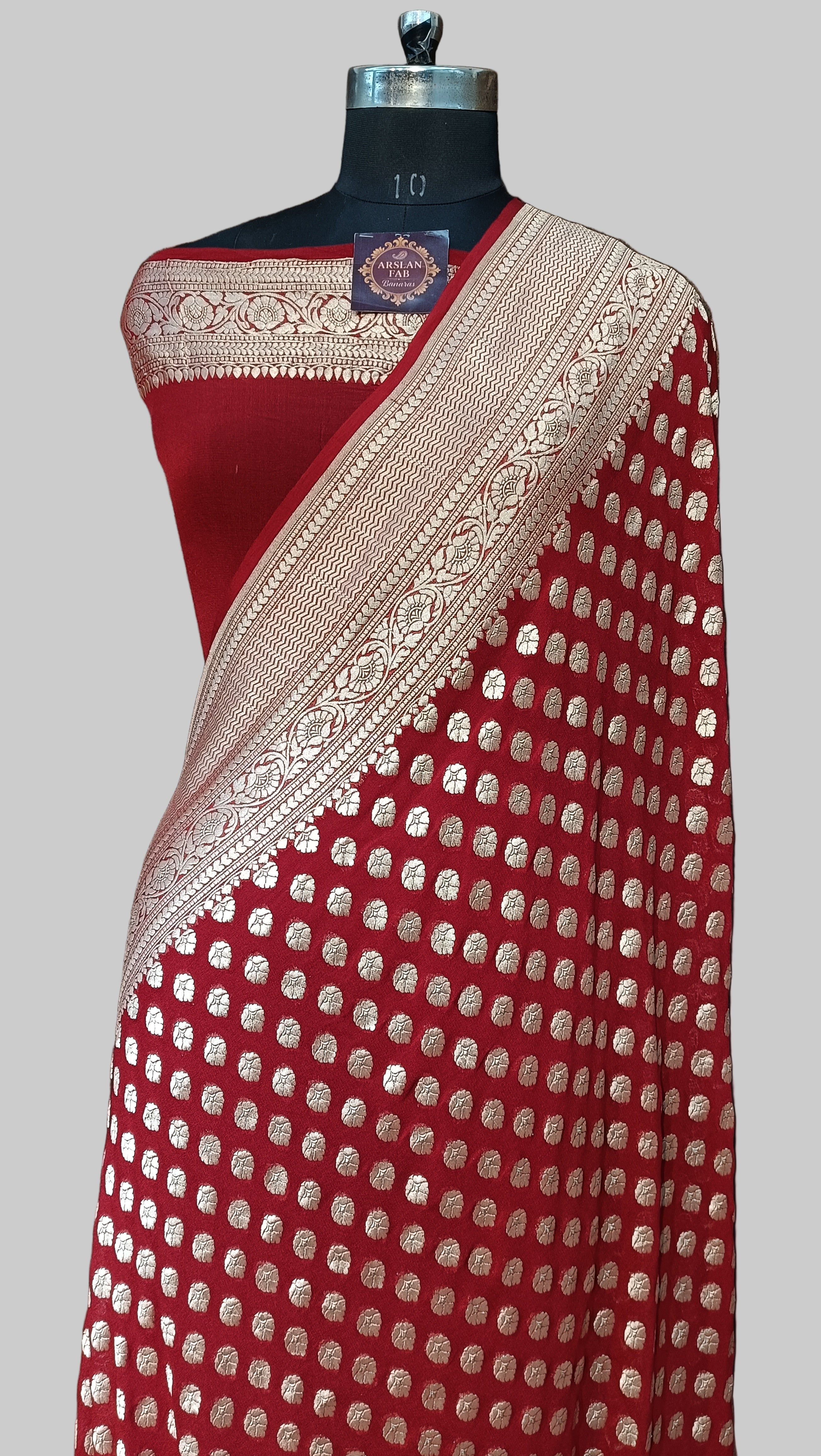 Pure Khddi Georgette Banarasi Saree