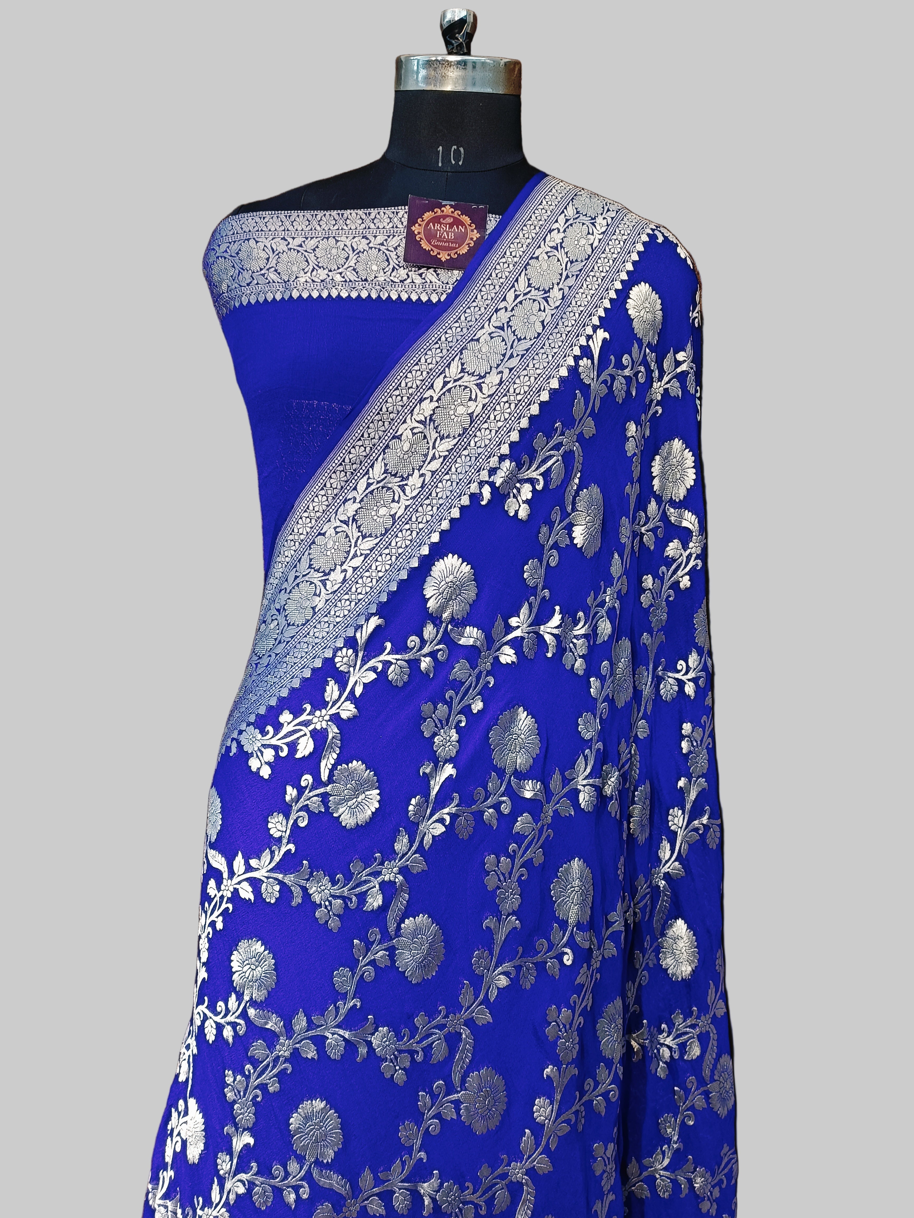 Pure Khddi Georgette Banarasi Saree
