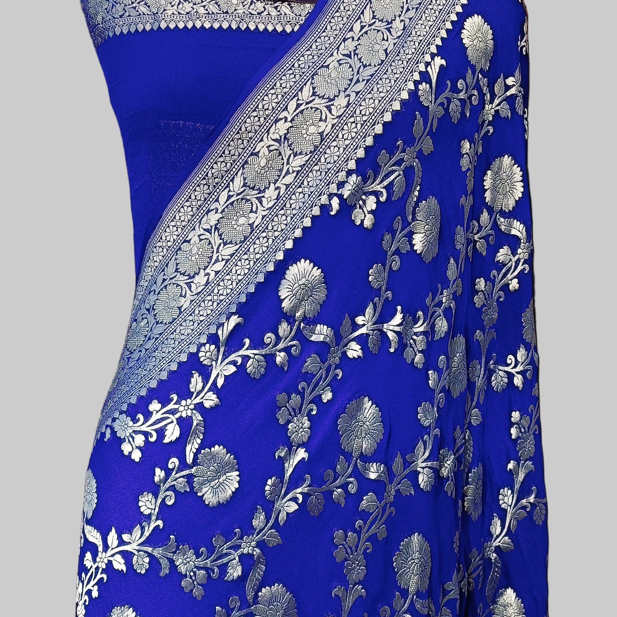 Pure Khddi Georgette Banarasi Saree