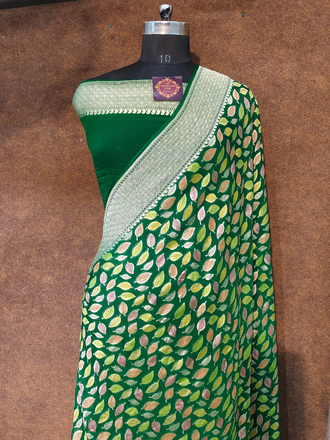 Banarasi Pure Khddi Georjette Meenakari  Saree
