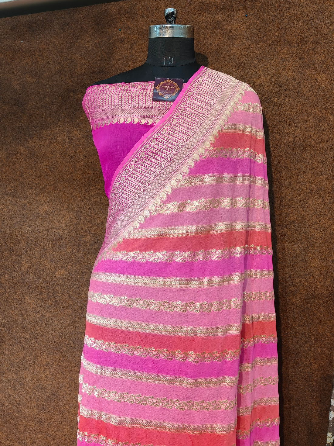 Banarasi Pure Khddi Georjette Rangkat Saree