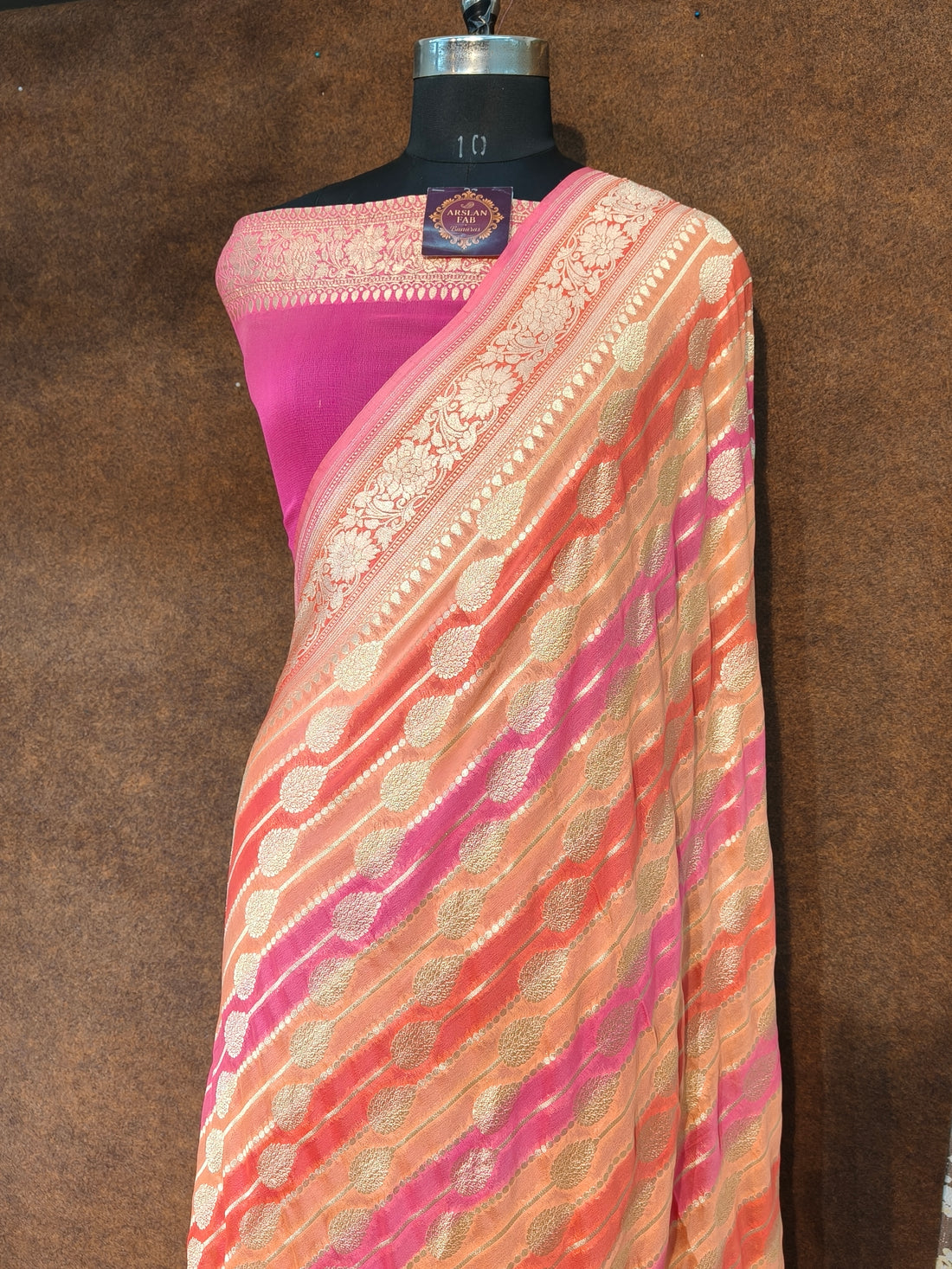 Banarasi Pure Khddi Georjette Rangkat Saree