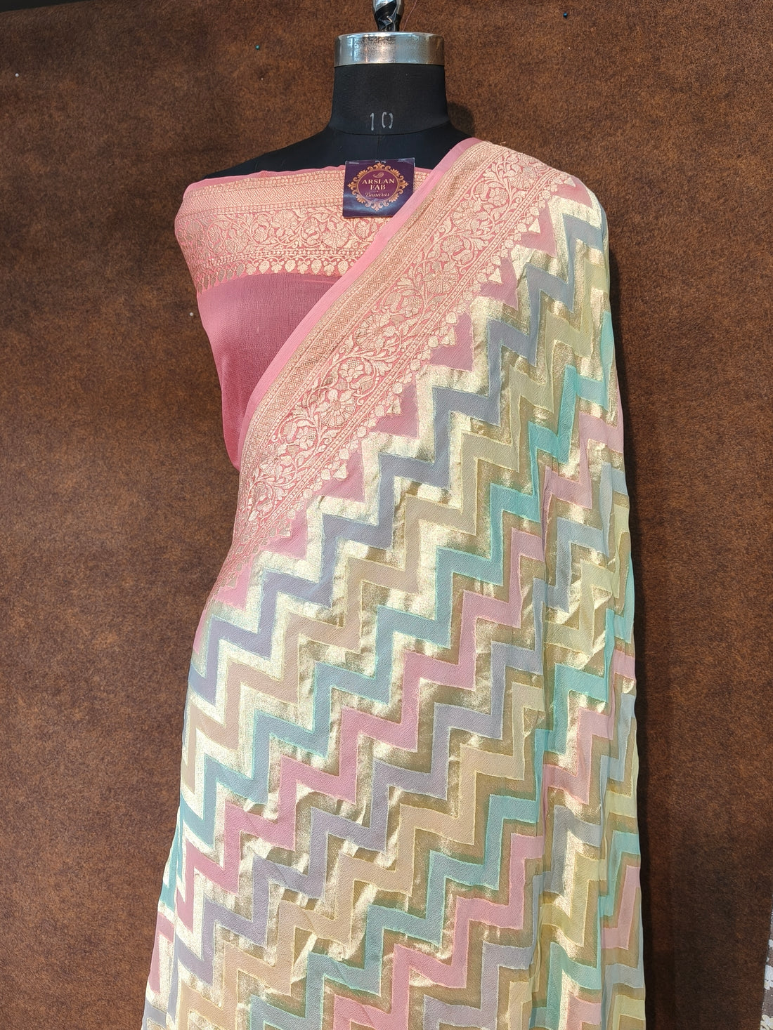 Banarasi Pure Khddi Georjette Rangkat Saree