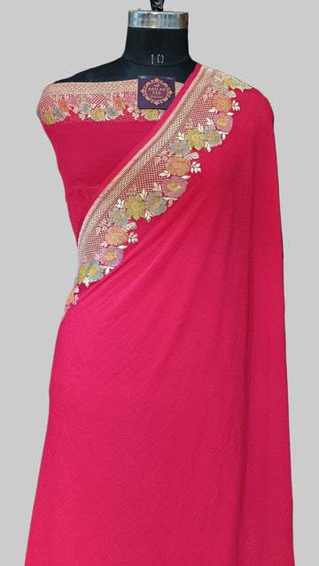 Banarasi Pure Khddi Georjette Saree