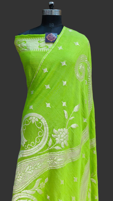Pure Banarasi Moonga Silk Saree