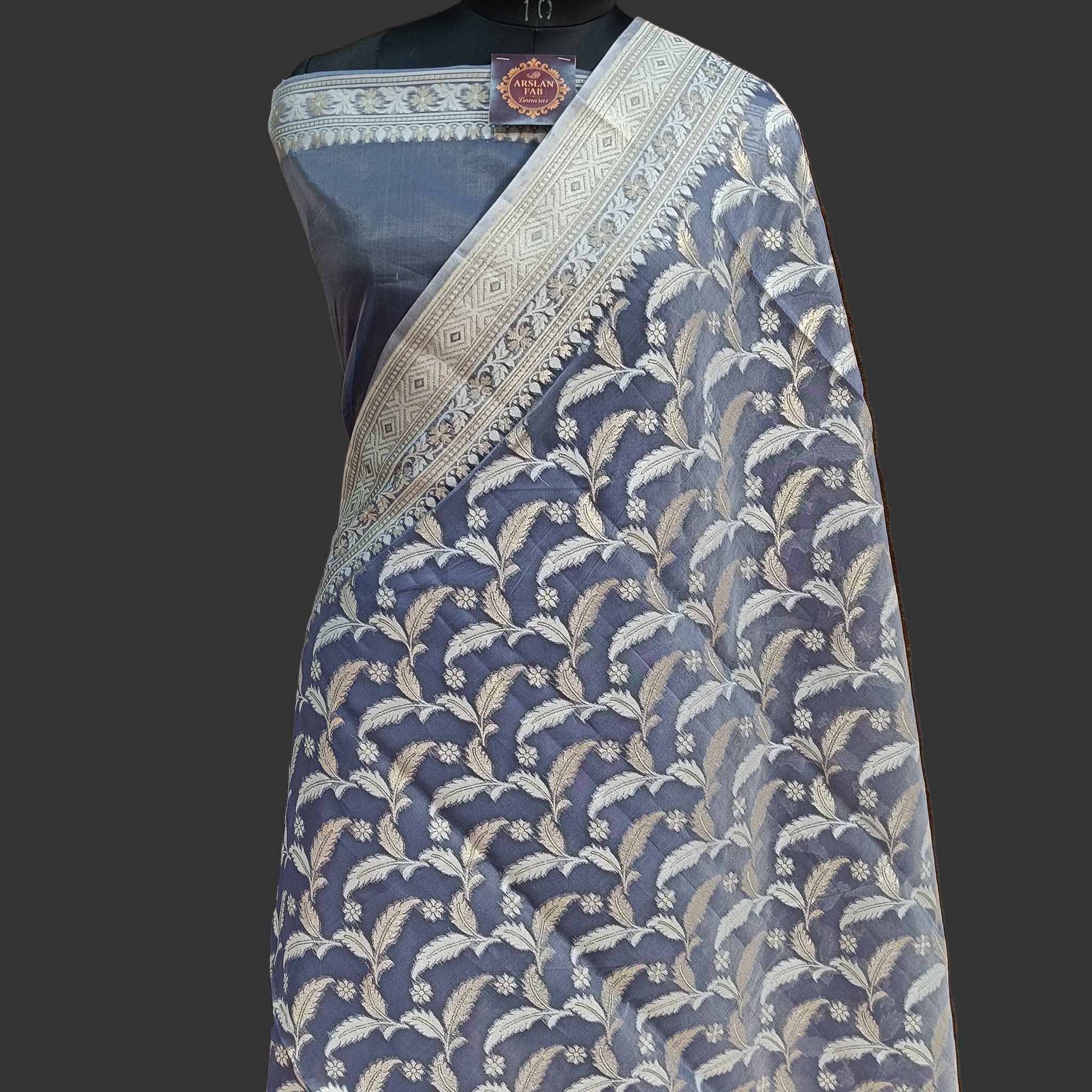 Pure Banarasi Cotton Silk Saree