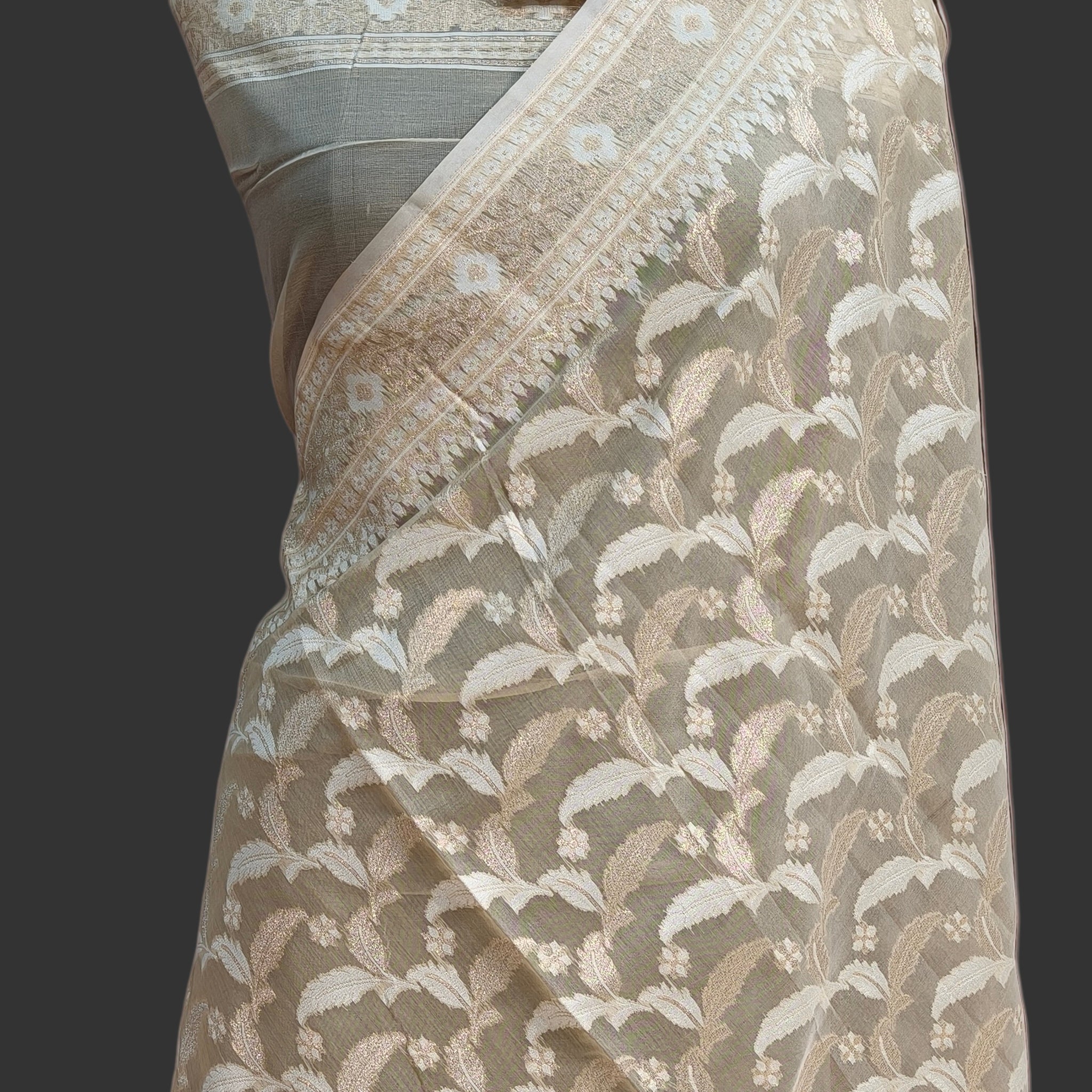 Pure Banarasi Cotton Silk Saree