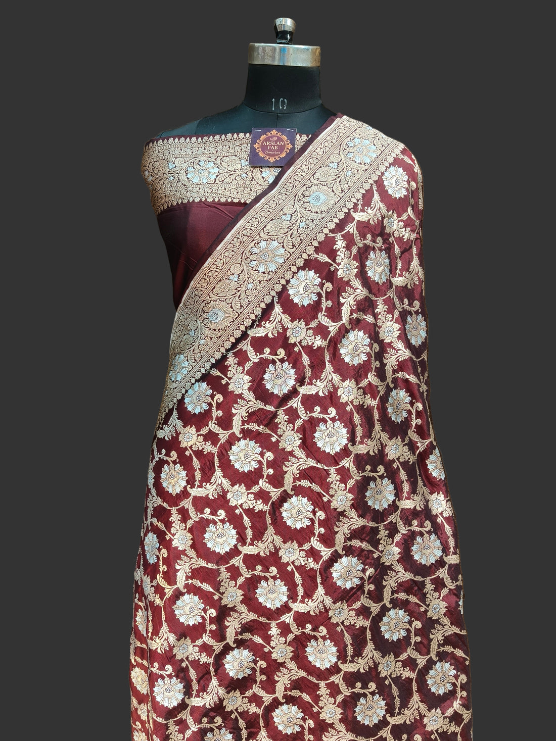 Pure Banarasi Katan Silk Meena Kari Saree