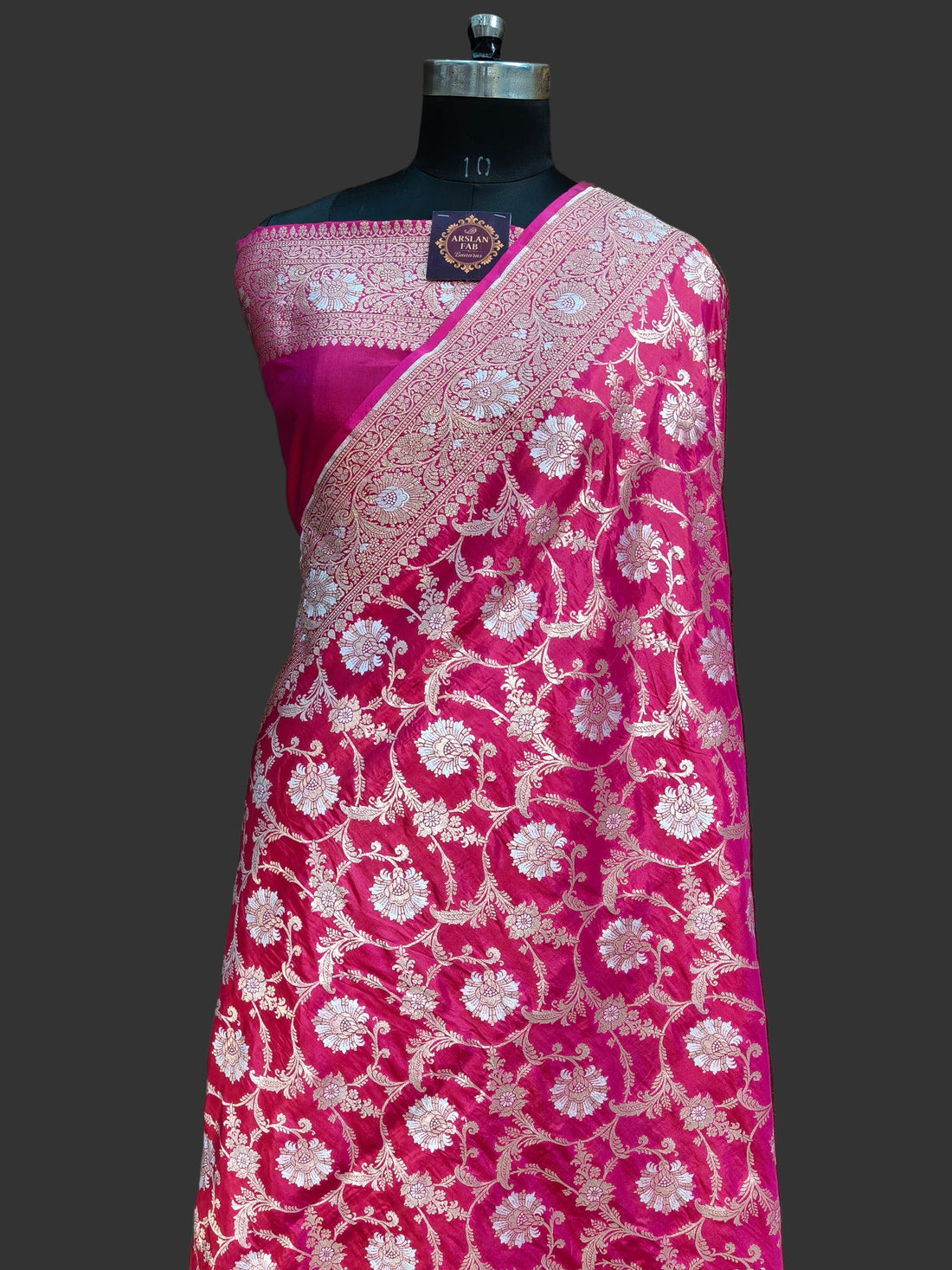Pure Banarasi Katan Silk Meena Kari Saree