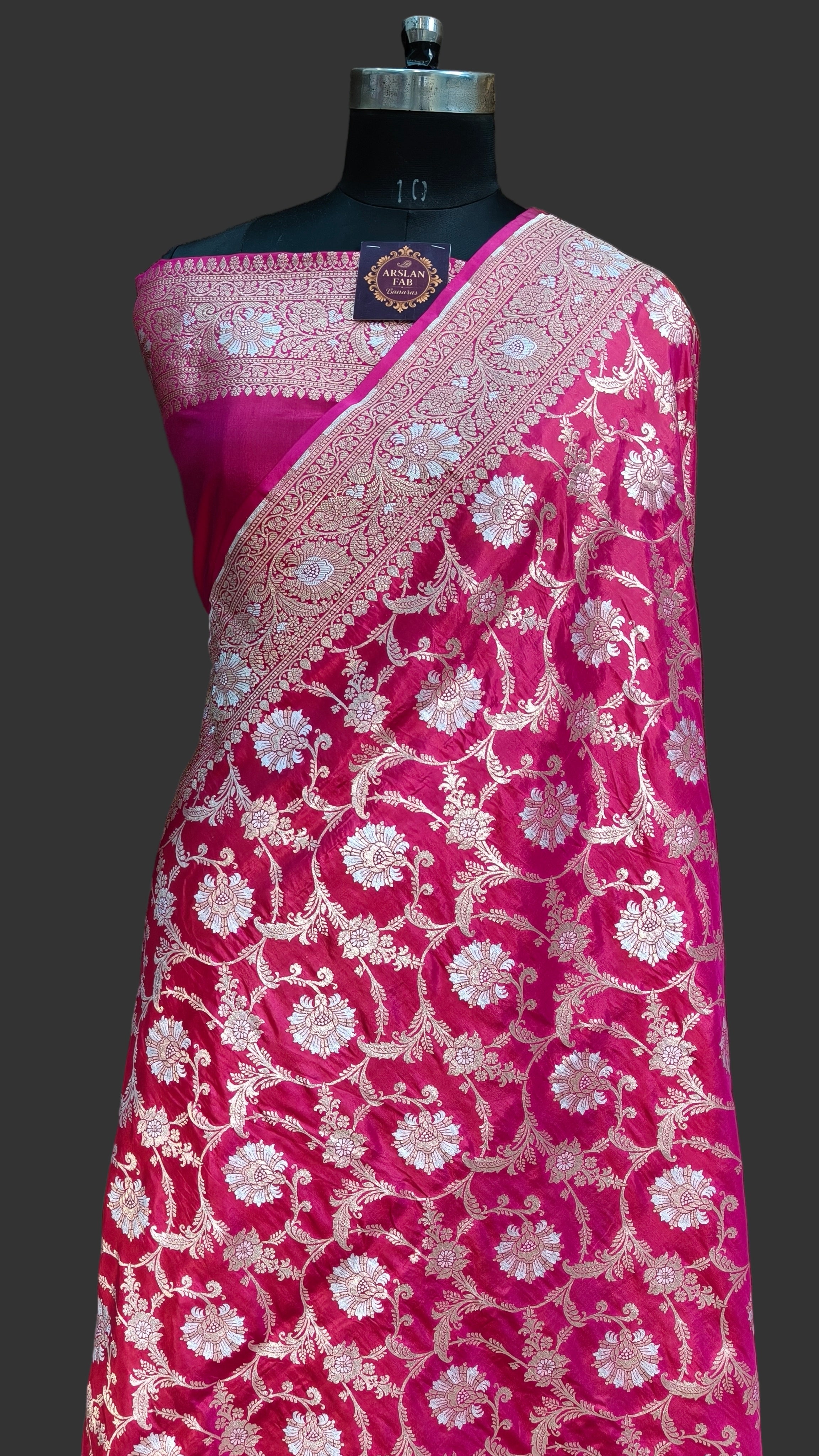 Pure Banarasi Katan Silk Meena Kari Saree