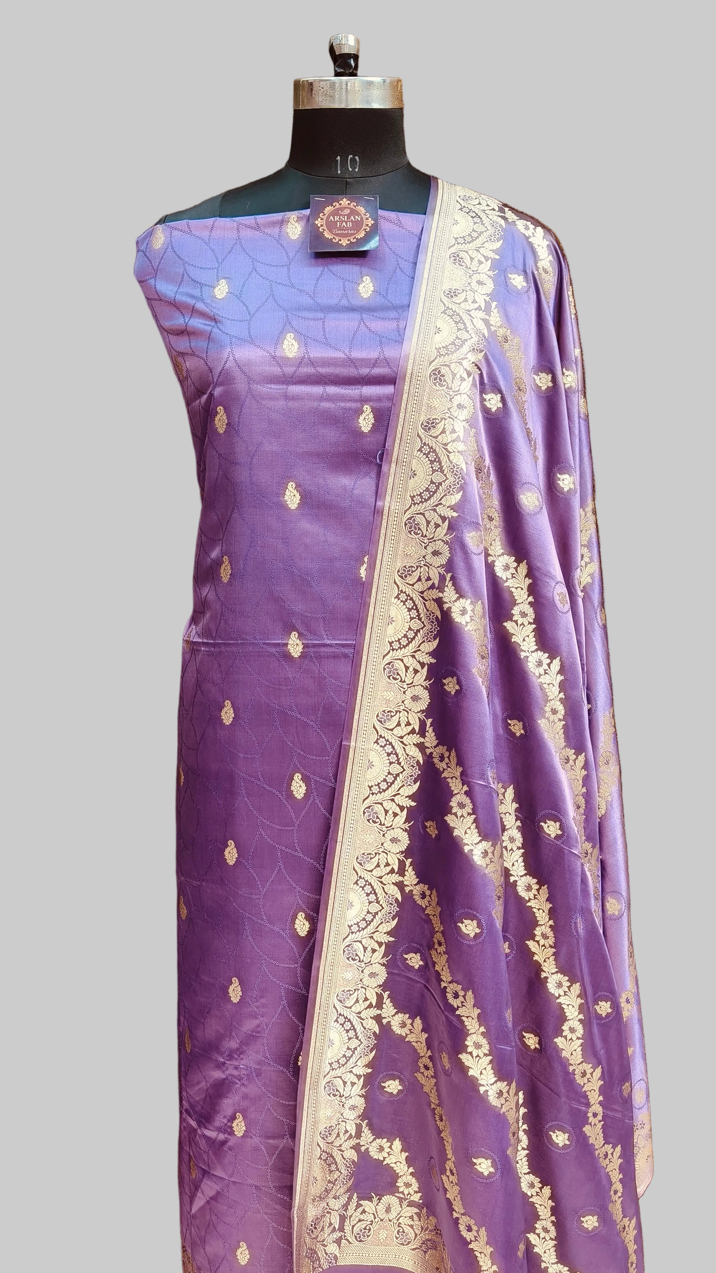 Banarasi Mashru Silk Suit