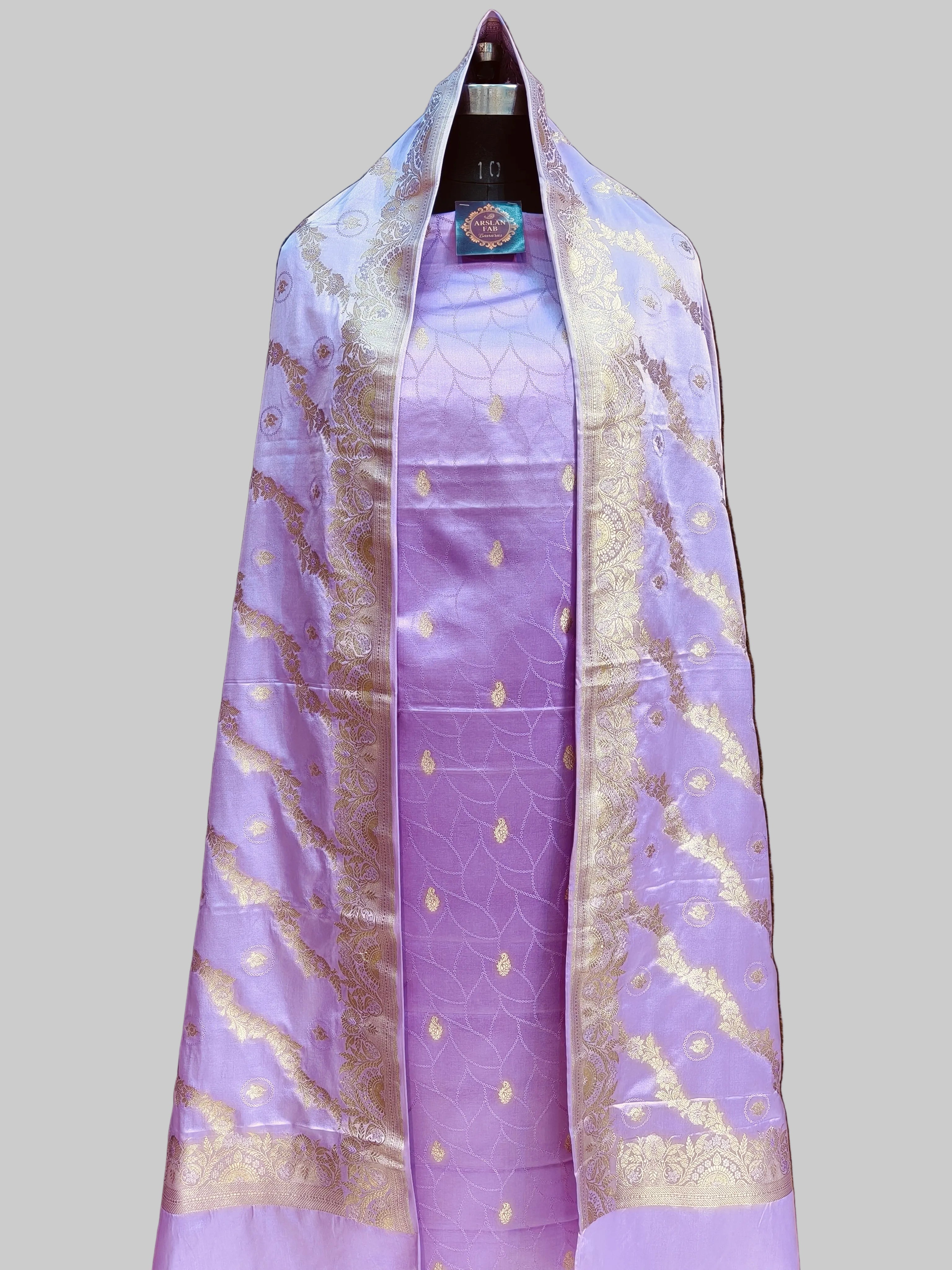 Banarasi Mashru Silk Suit