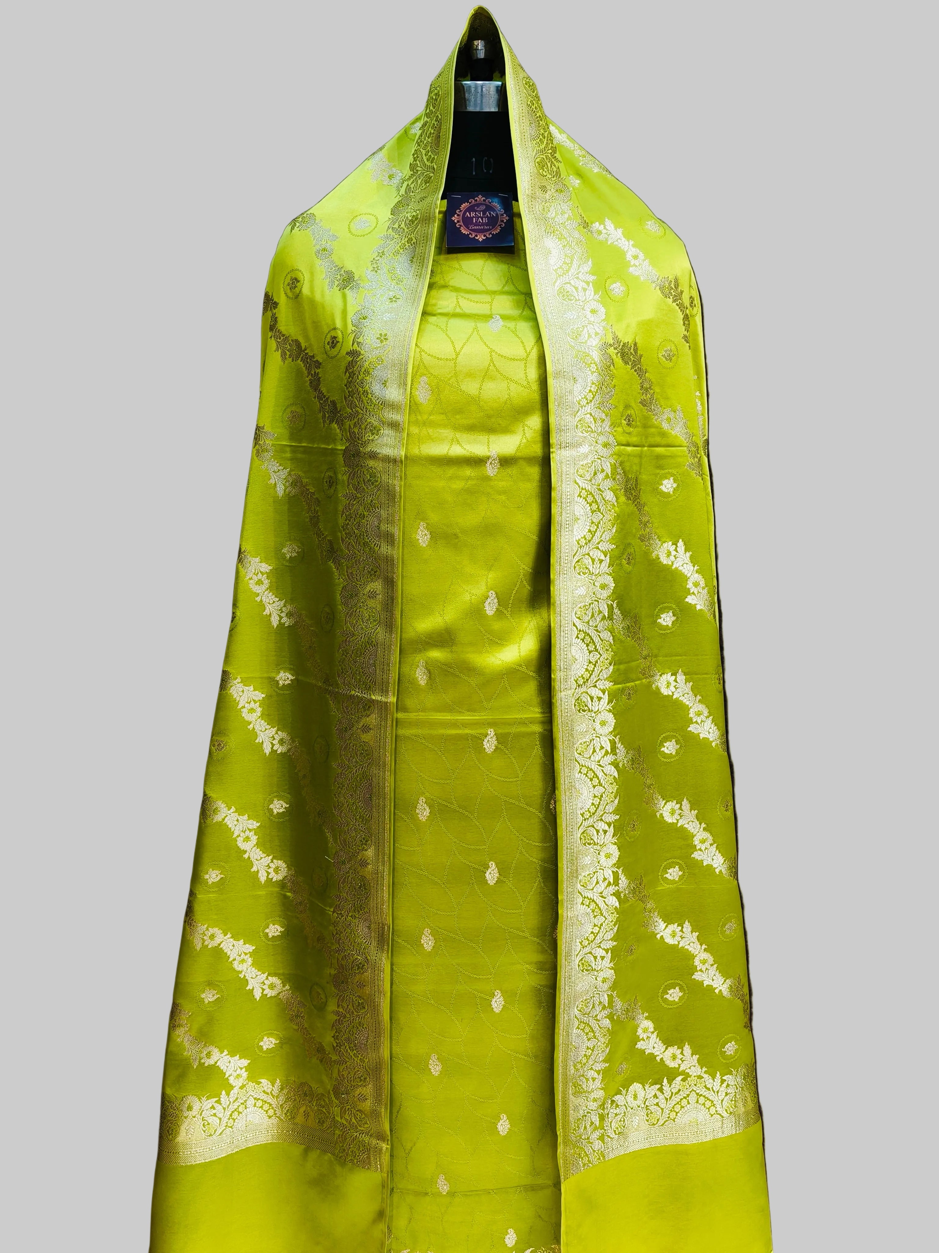 Banarasi Mashru Silk Suit