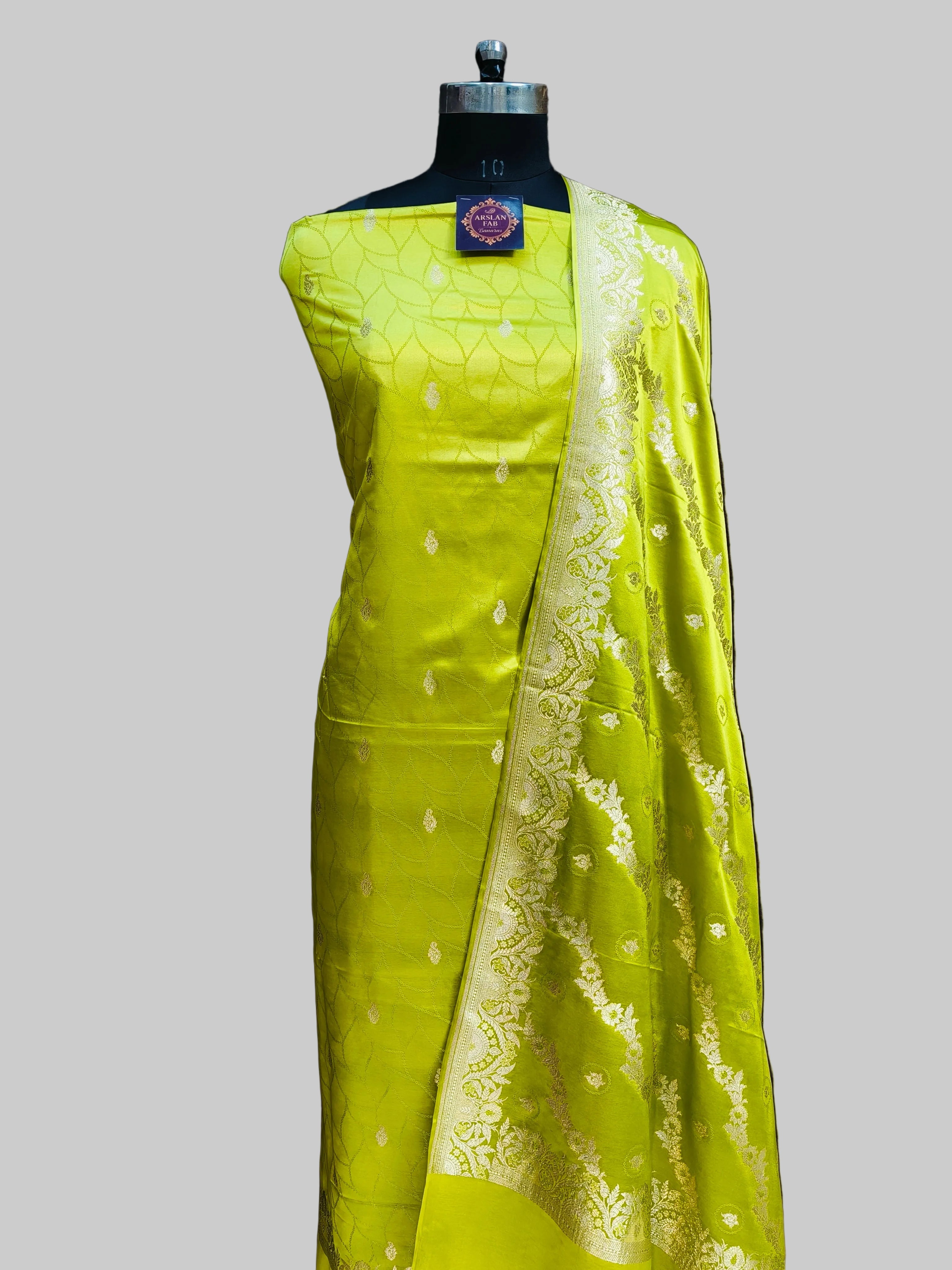 Banarasi Mashru Silk Suit