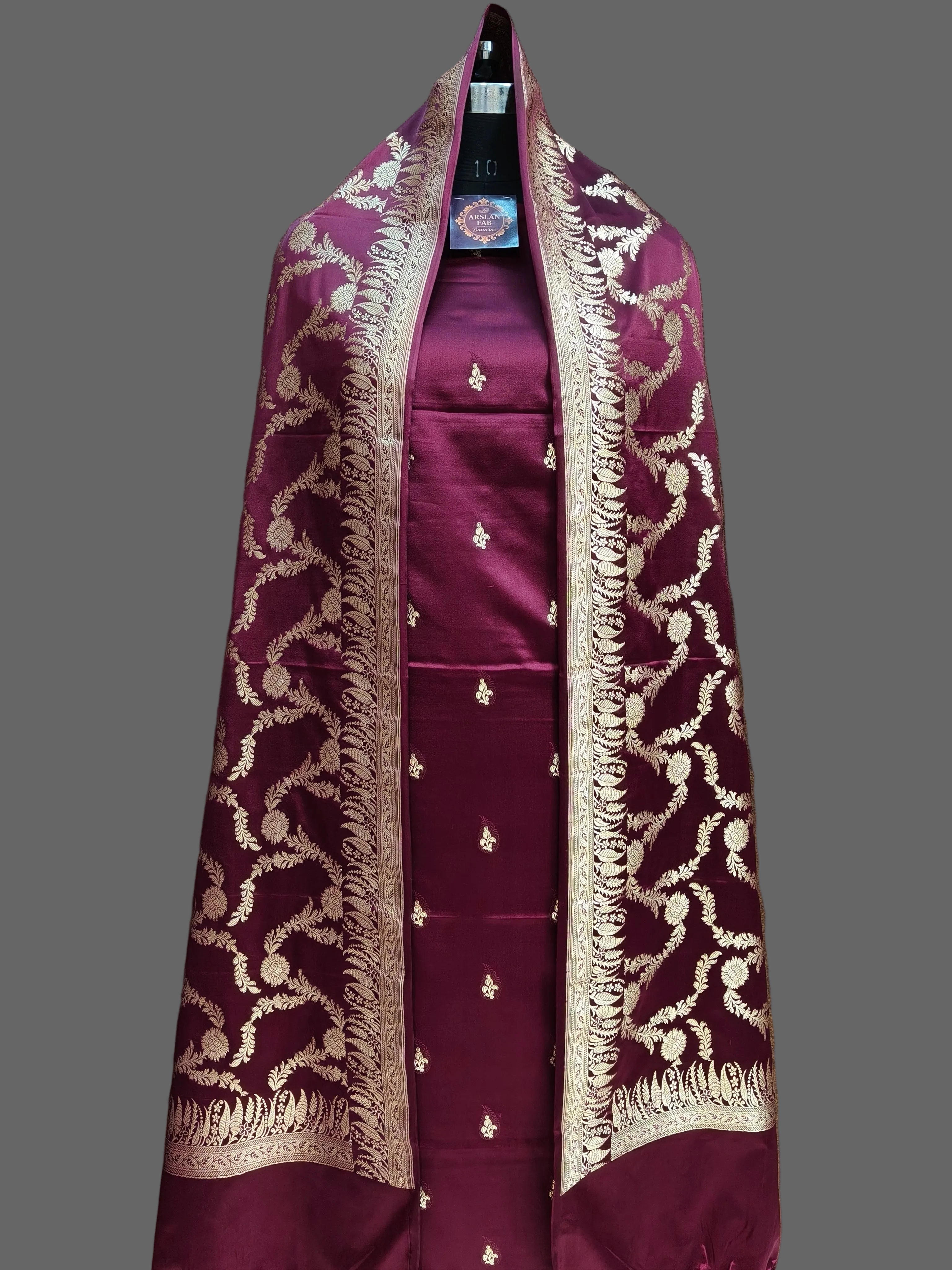Banarasi Mashru Silk Suit