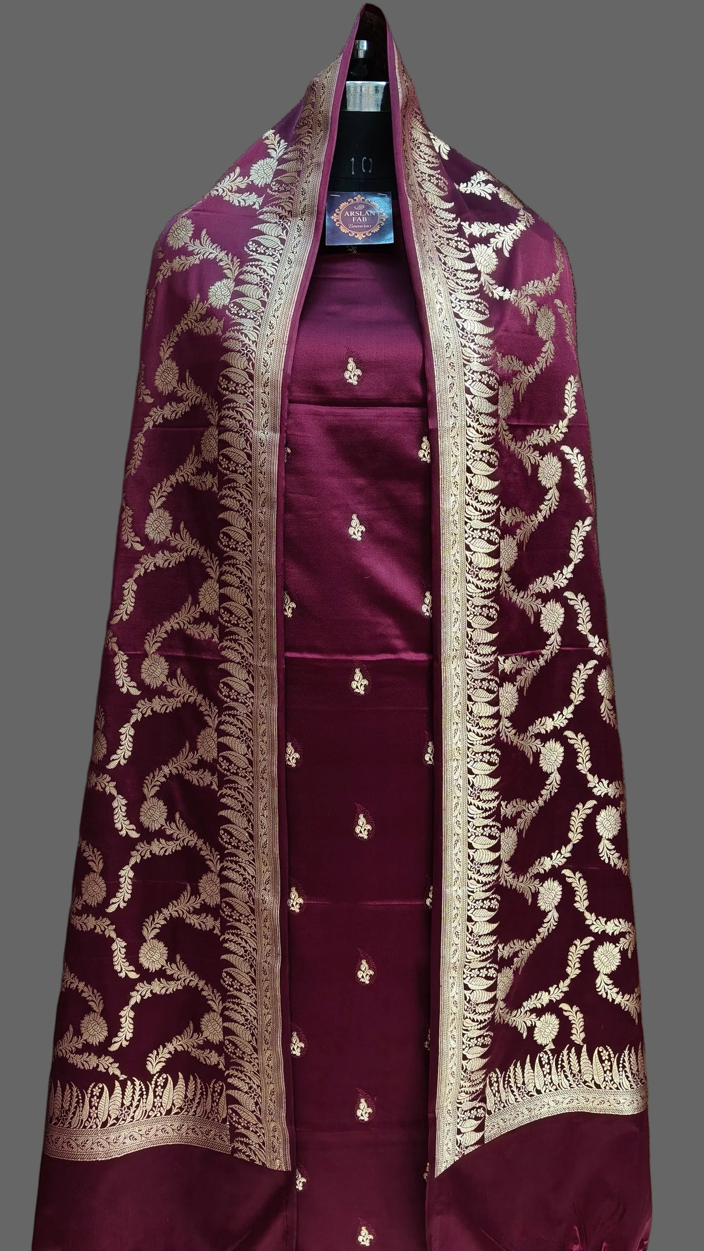 Banarasi Mashru Silk Suit