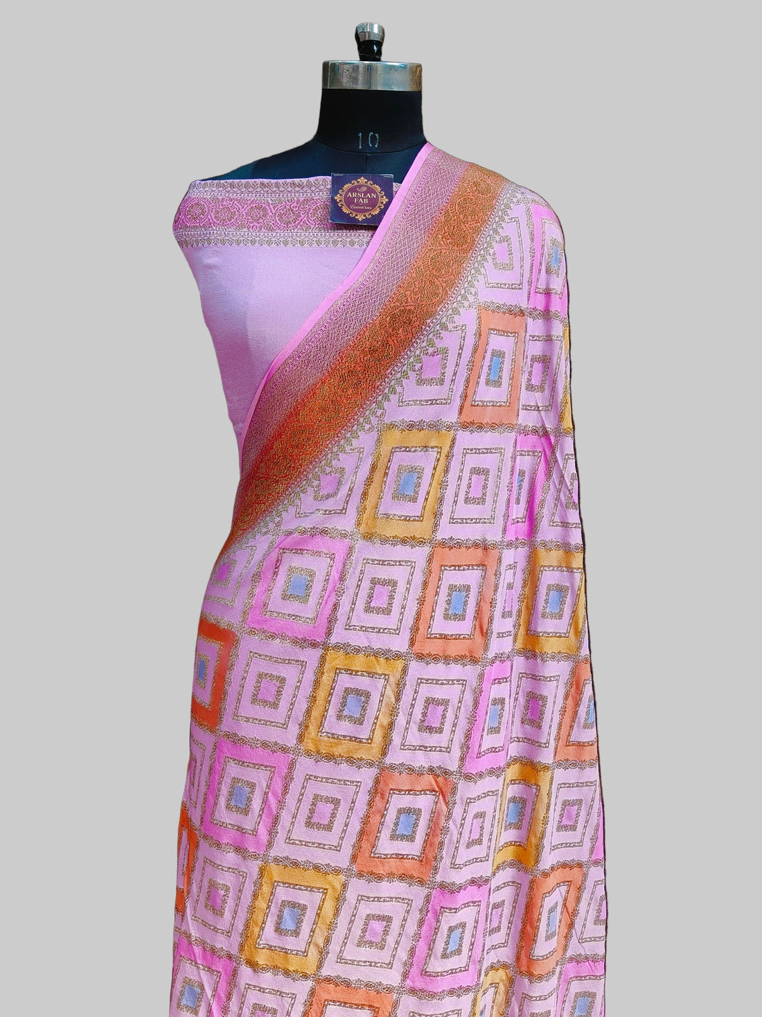 Banarasi Pure Khaddi Georjette Rangkat Saree