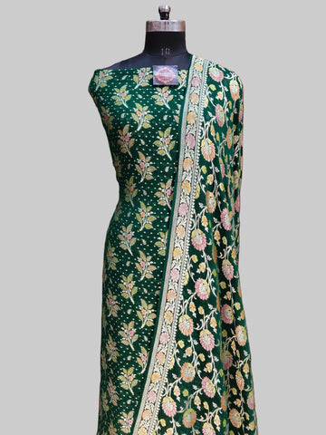 Banarasi Pure Khaddi Georjete Meena Suit