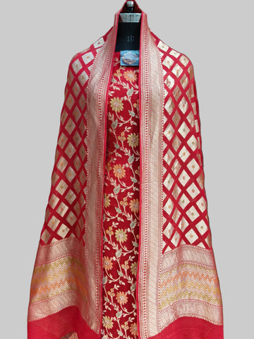 Banarasi Pure Khddi Georjete Meena Suit