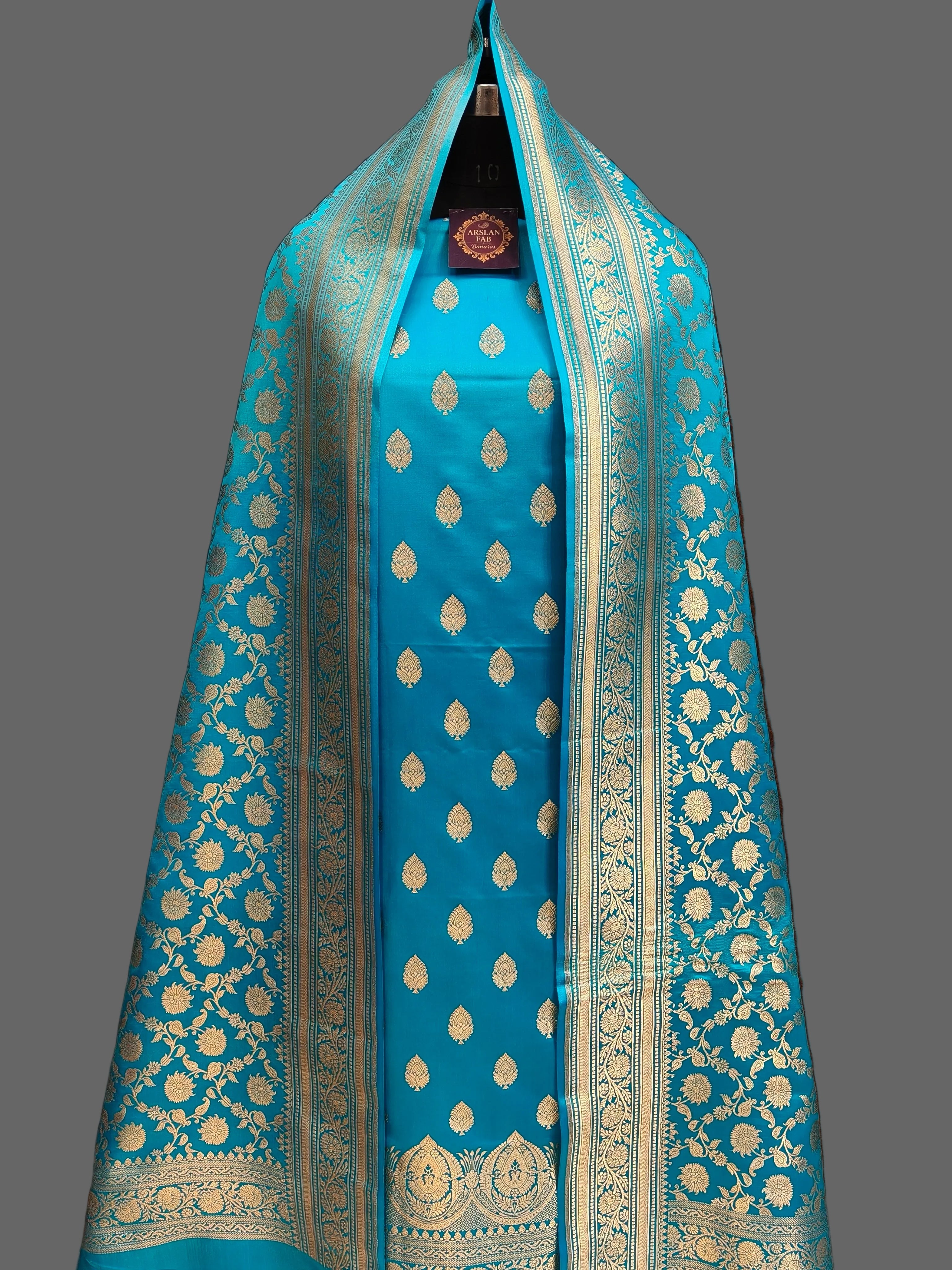 Banarasi Satan Silk Suit