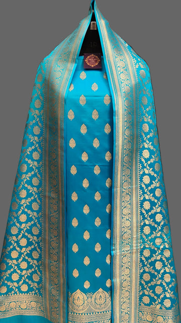 Banarasi Satan Silk Suit