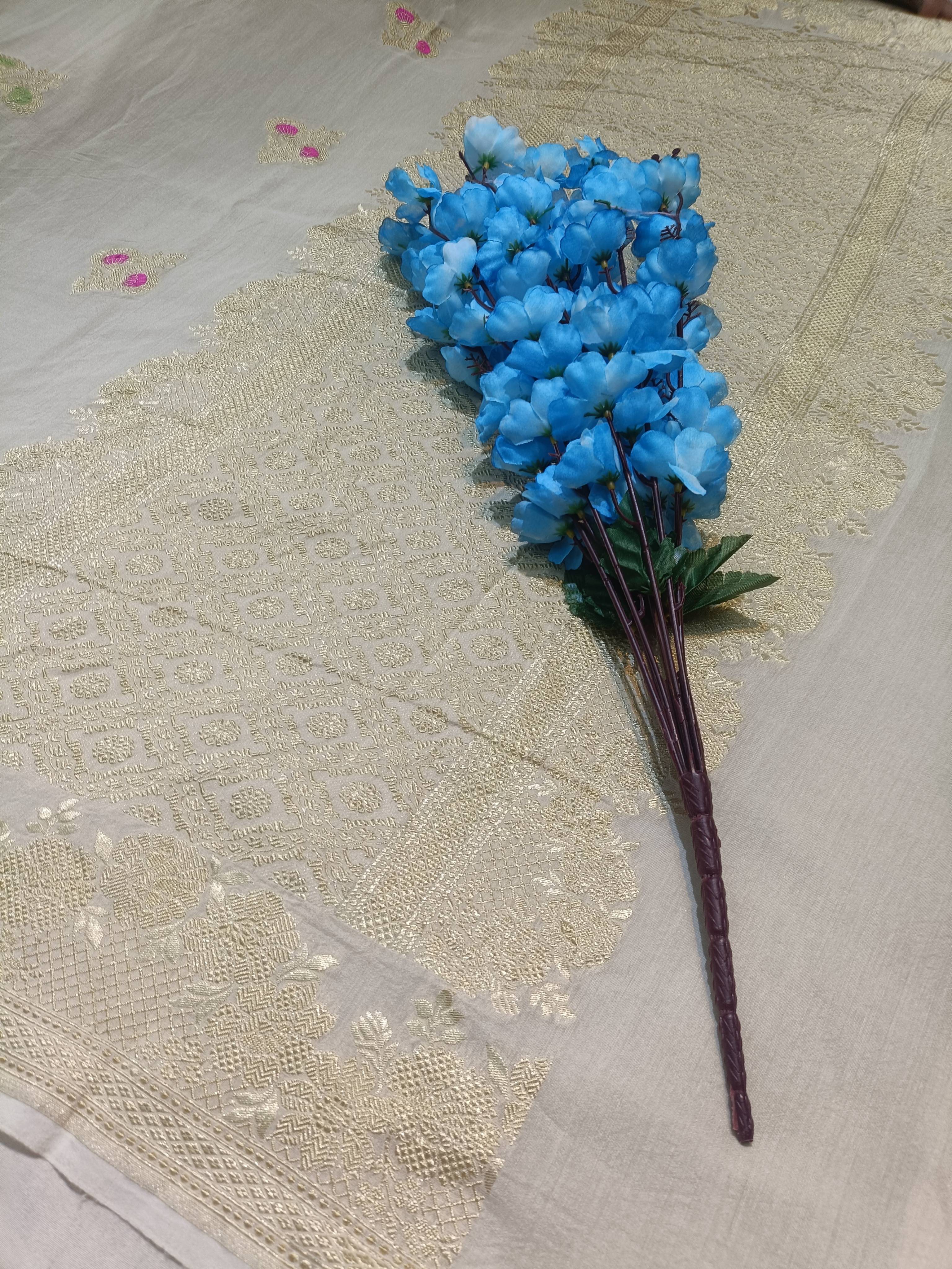Banarasi pure Moonga Silk with Meenakari