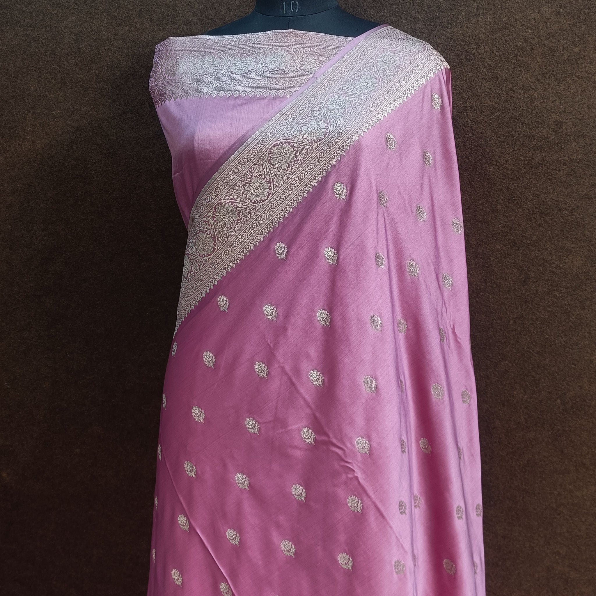 Banarasi Raw Mashru Silk Saree