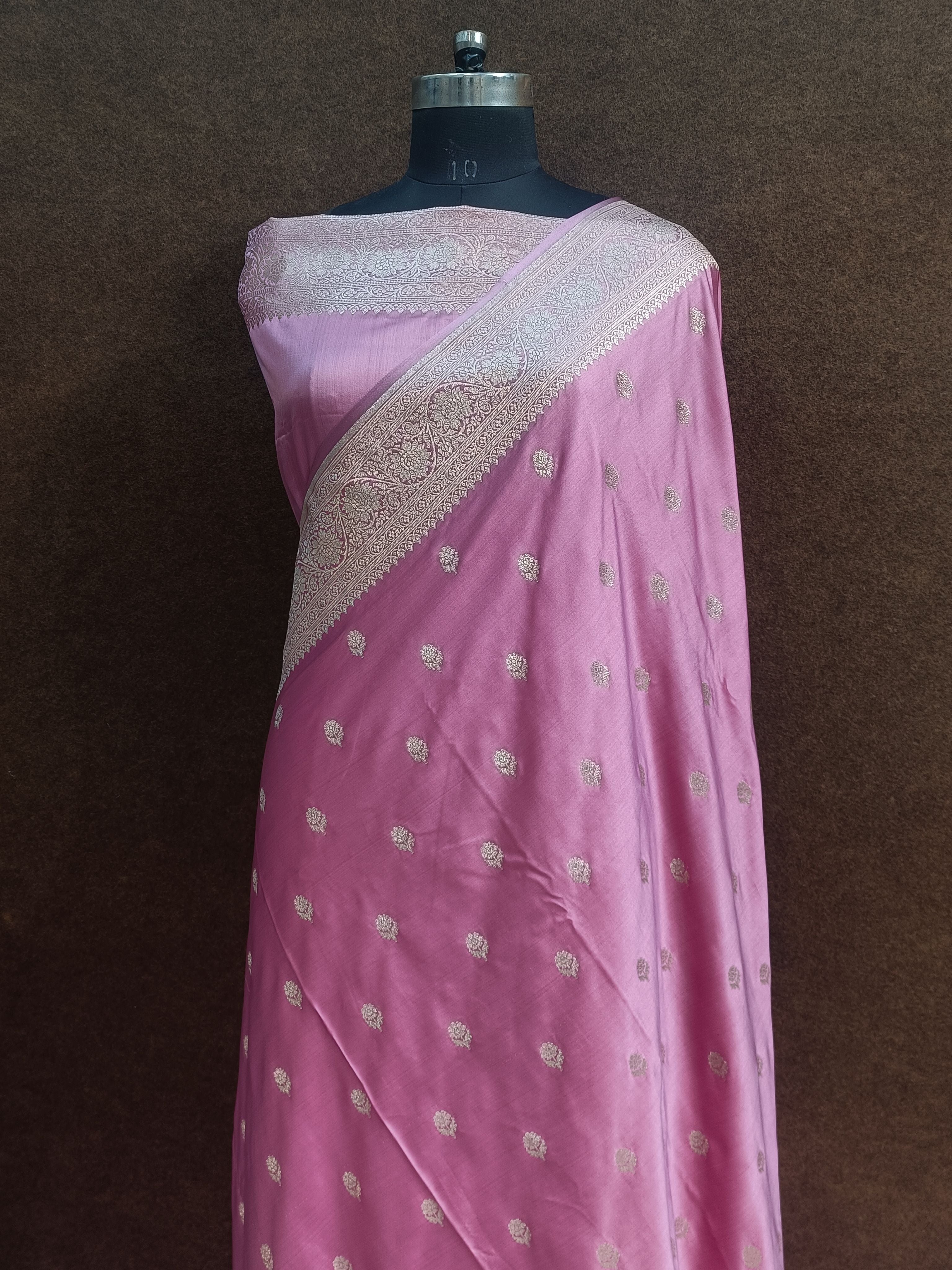 Banarasi Raw Mashru Silk Saree
