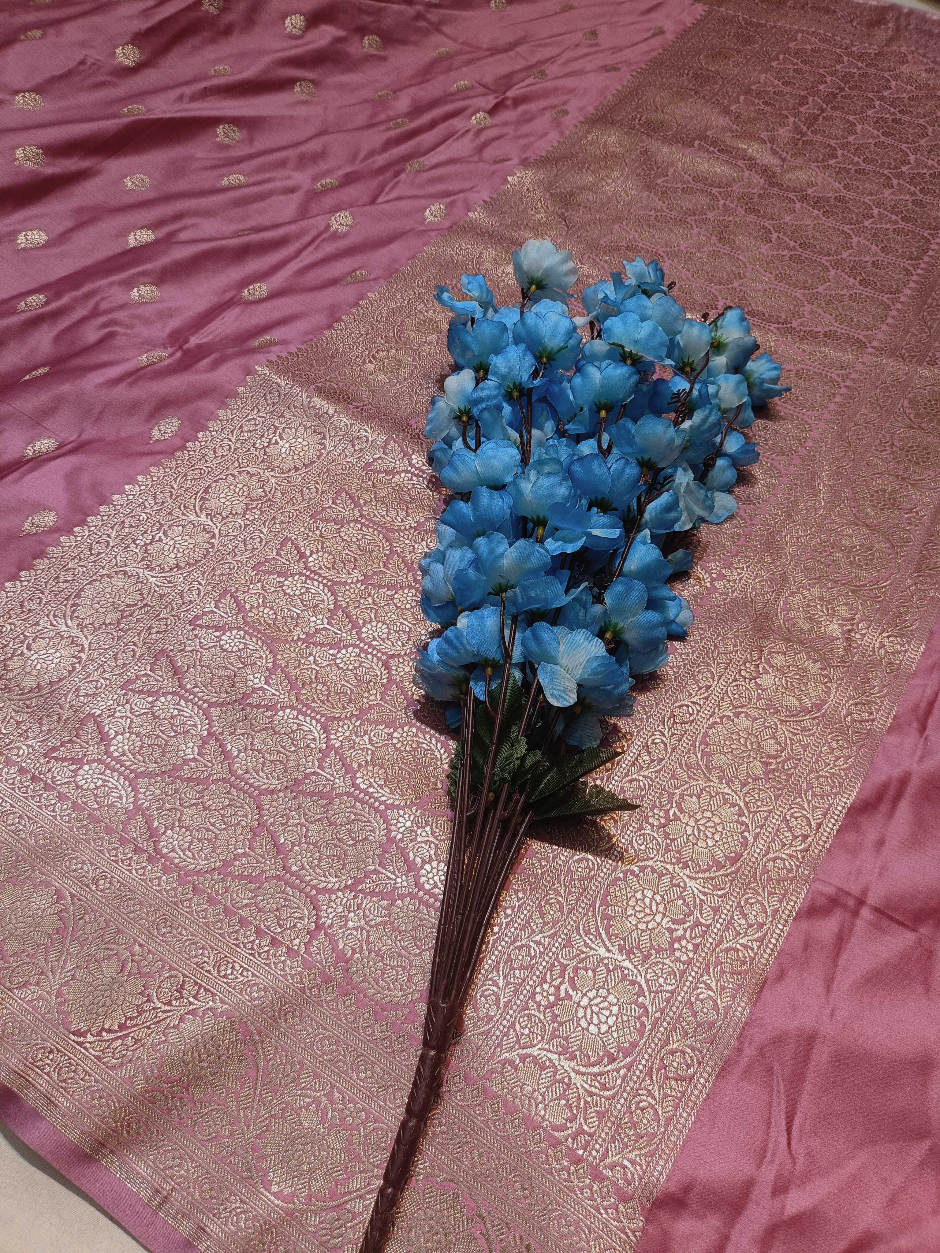 Banarasi Raw Mashru Silk Saree