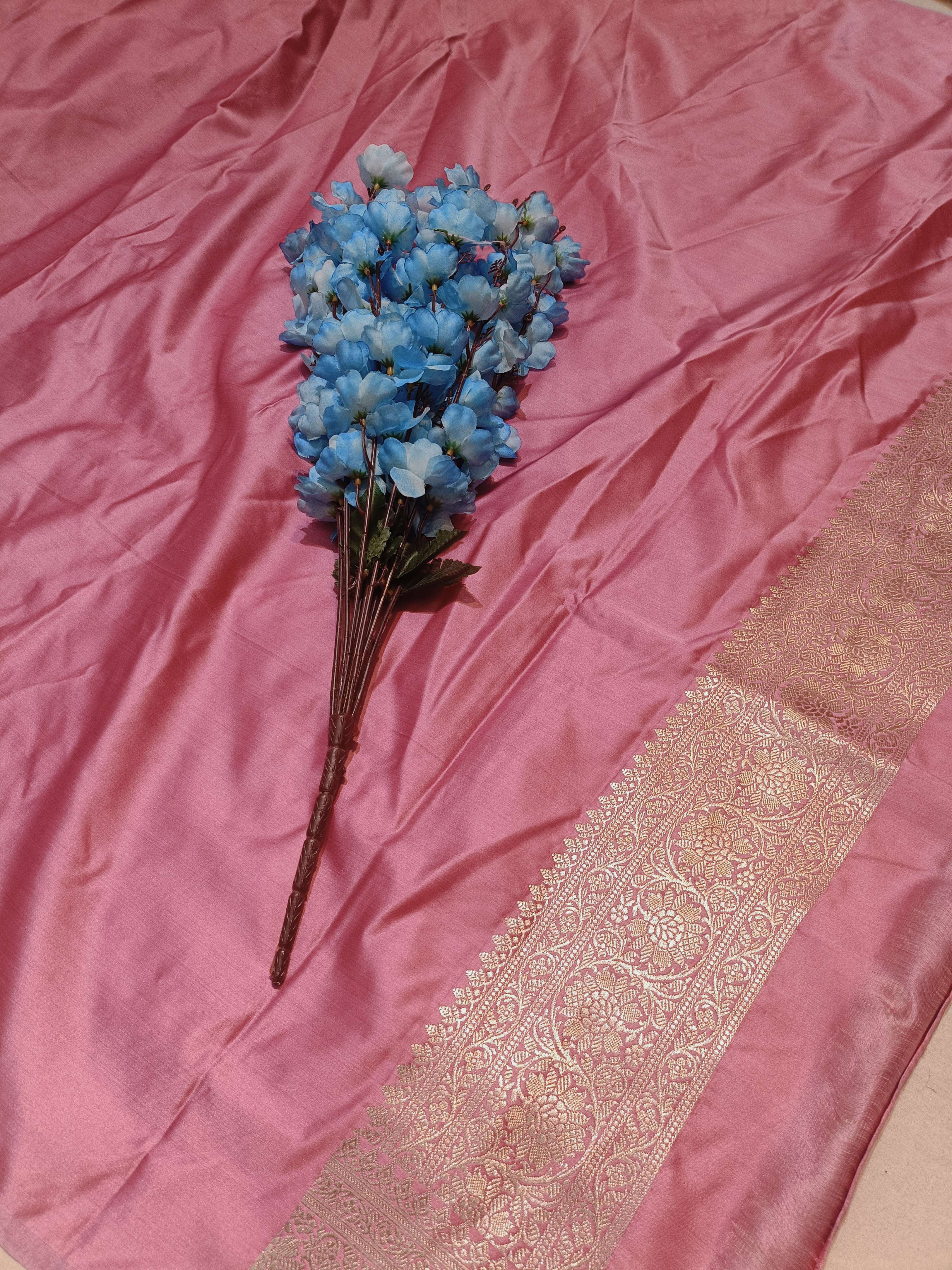 Banarasi Raw Mashru Silk Saree