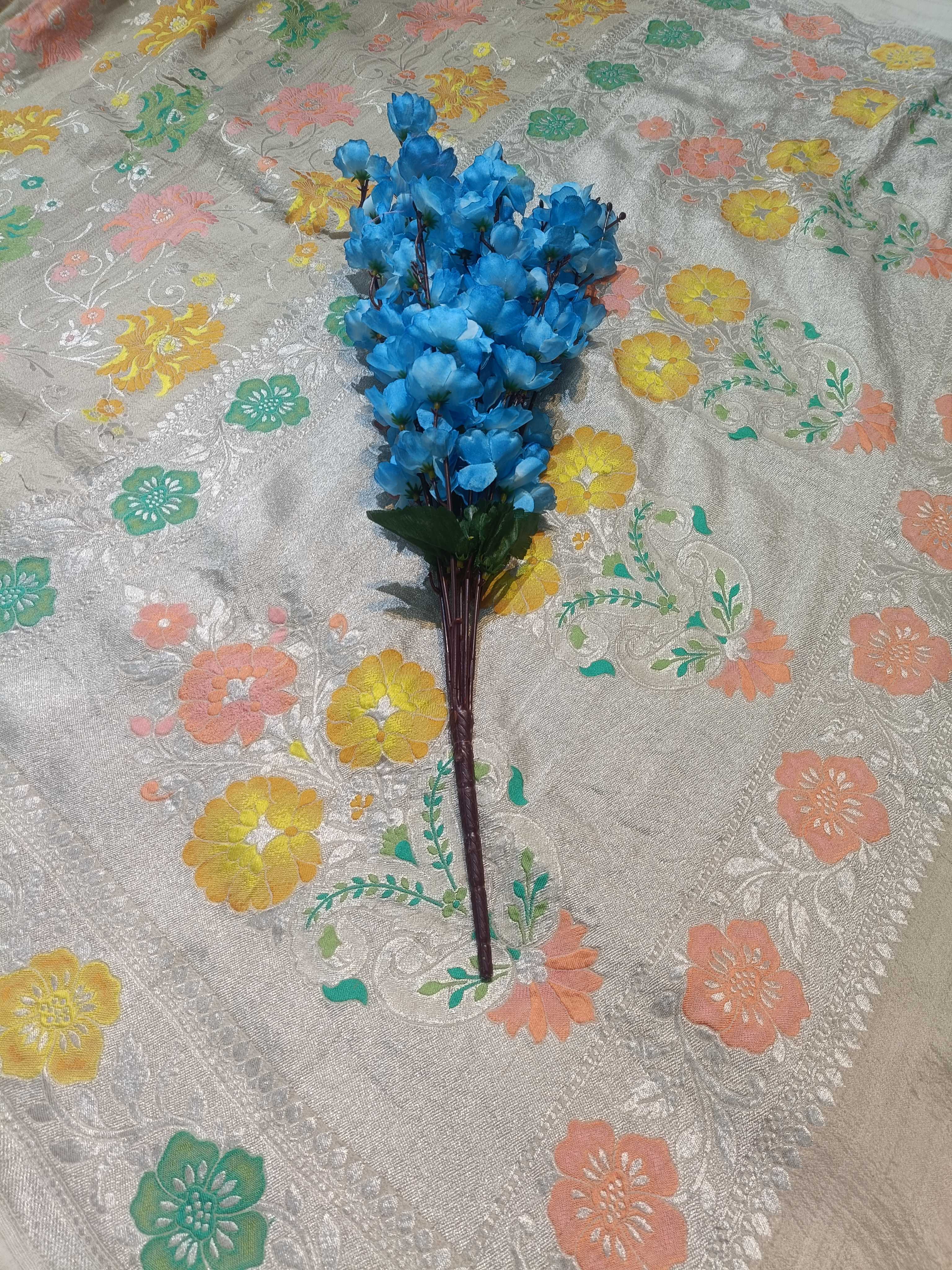 Baranasi Pure Tassar Silk Alfi Work Saree