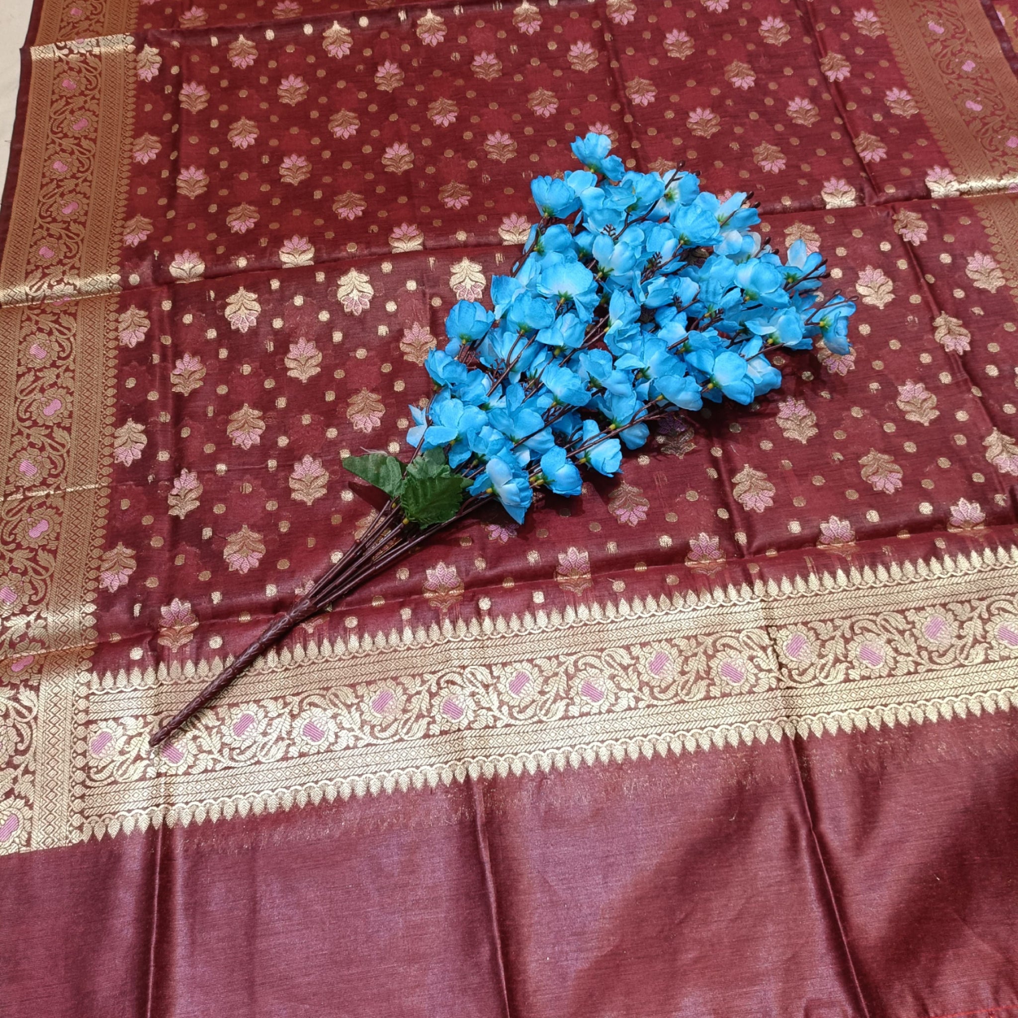 Banarasi alfi Silk Suit