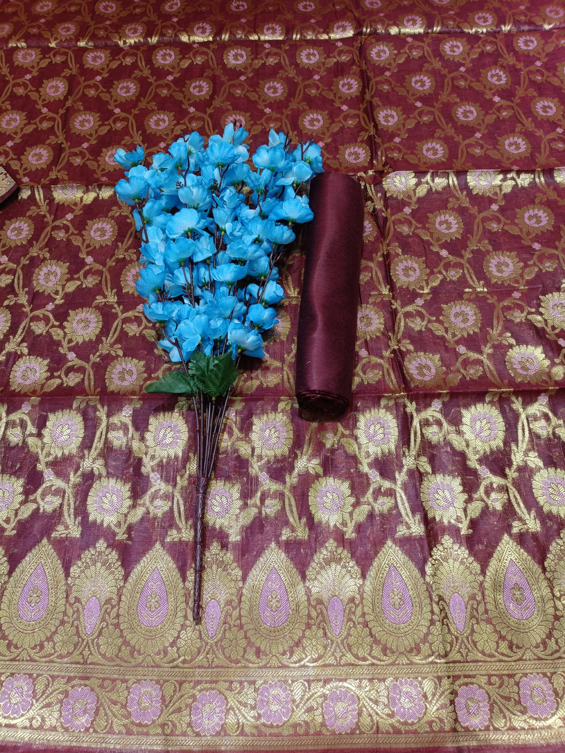 Banarasi alfi Silk Suit